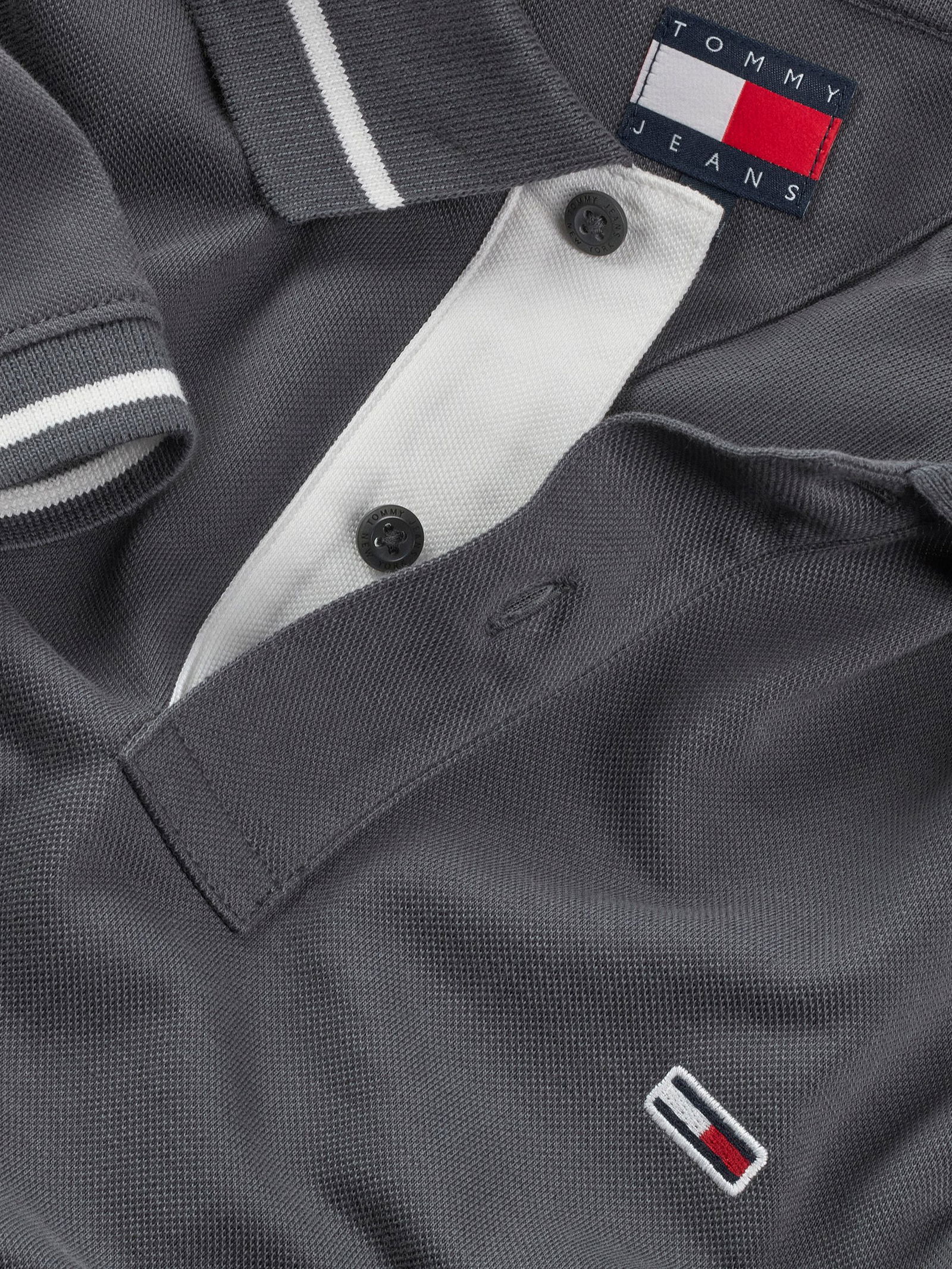 Tommy Jeans | Tommy Jeans Poloshirt | L | washed black