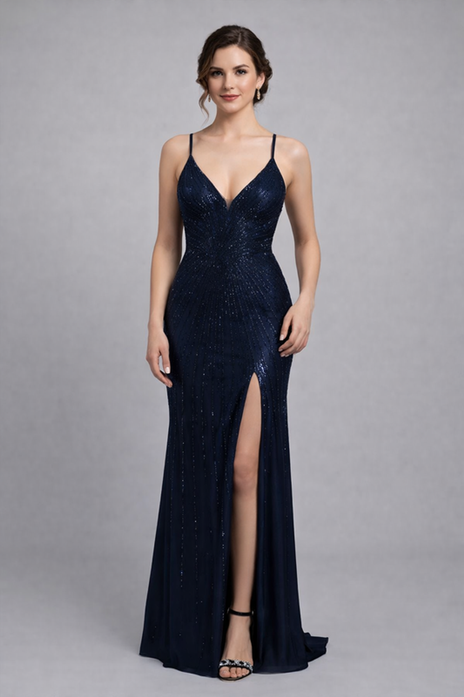 Mascara London |  Mascara London Langes Kleid  | 40 | blau