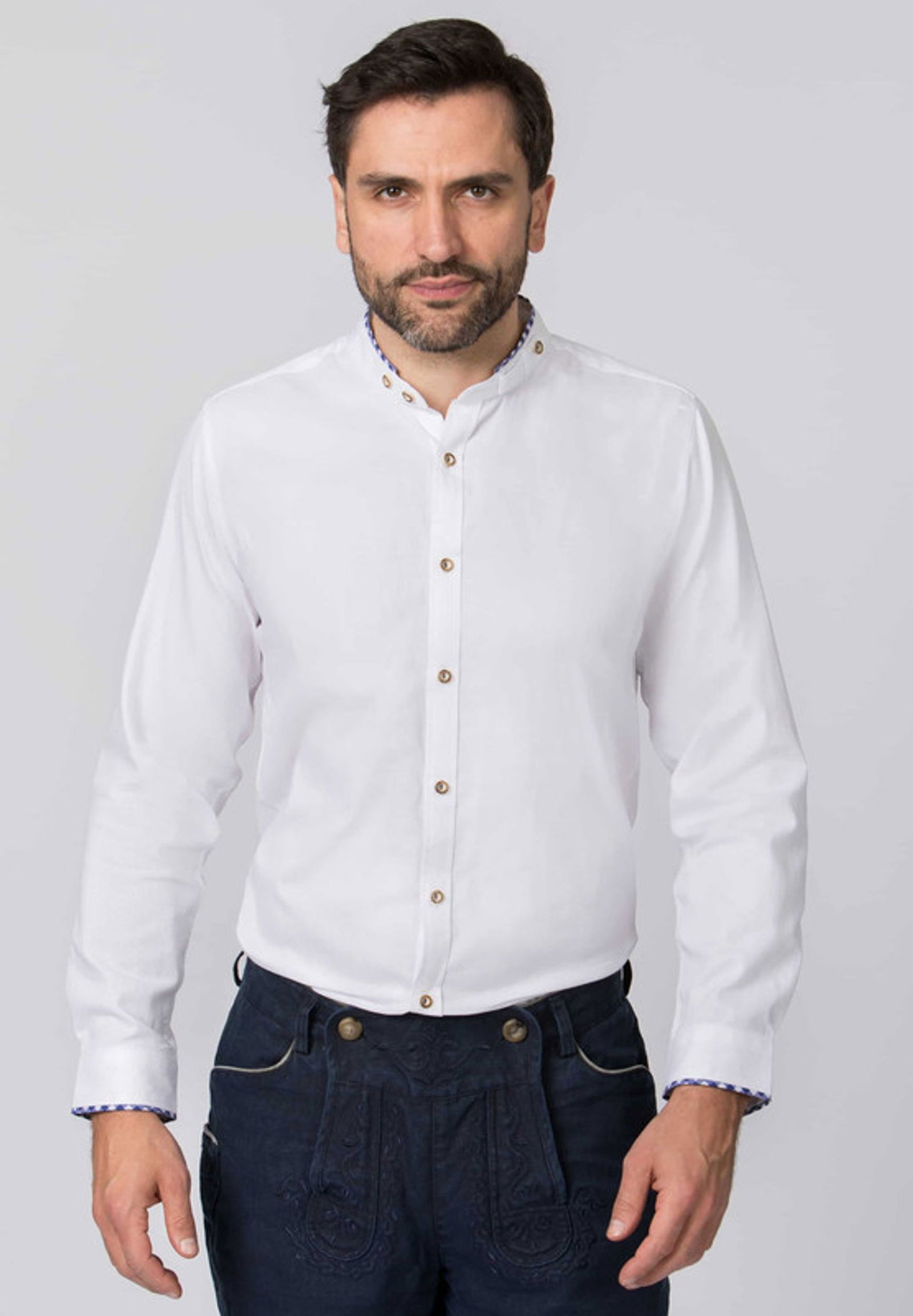 00ee7c37ad39417c6fb82061e51f0cb4 Stockerpoint |  Stockerpoint Trachtenhemd Alexio | M | weiß-blau