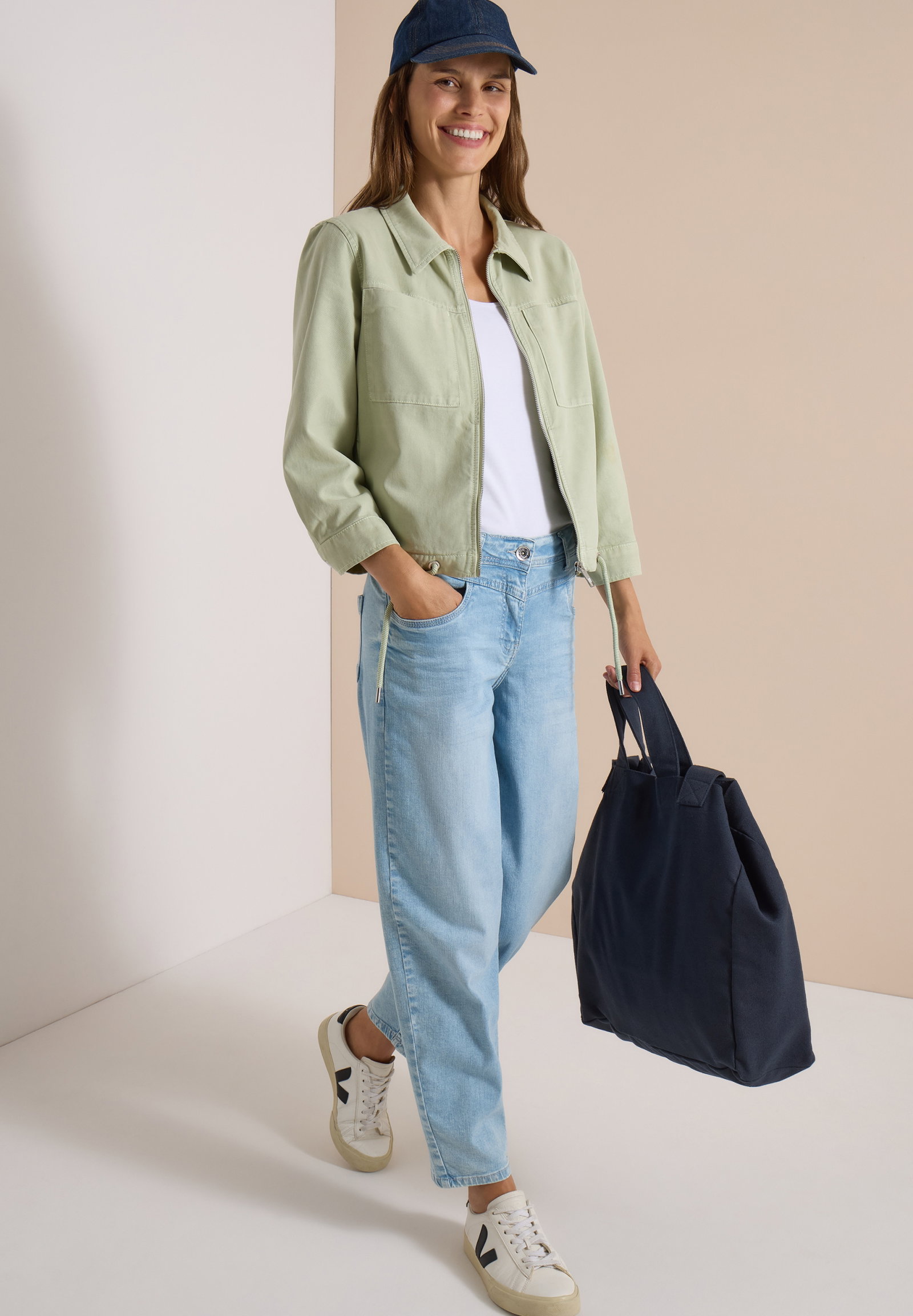 TOS Cotton Twill Jacket, raw matcha lime #5