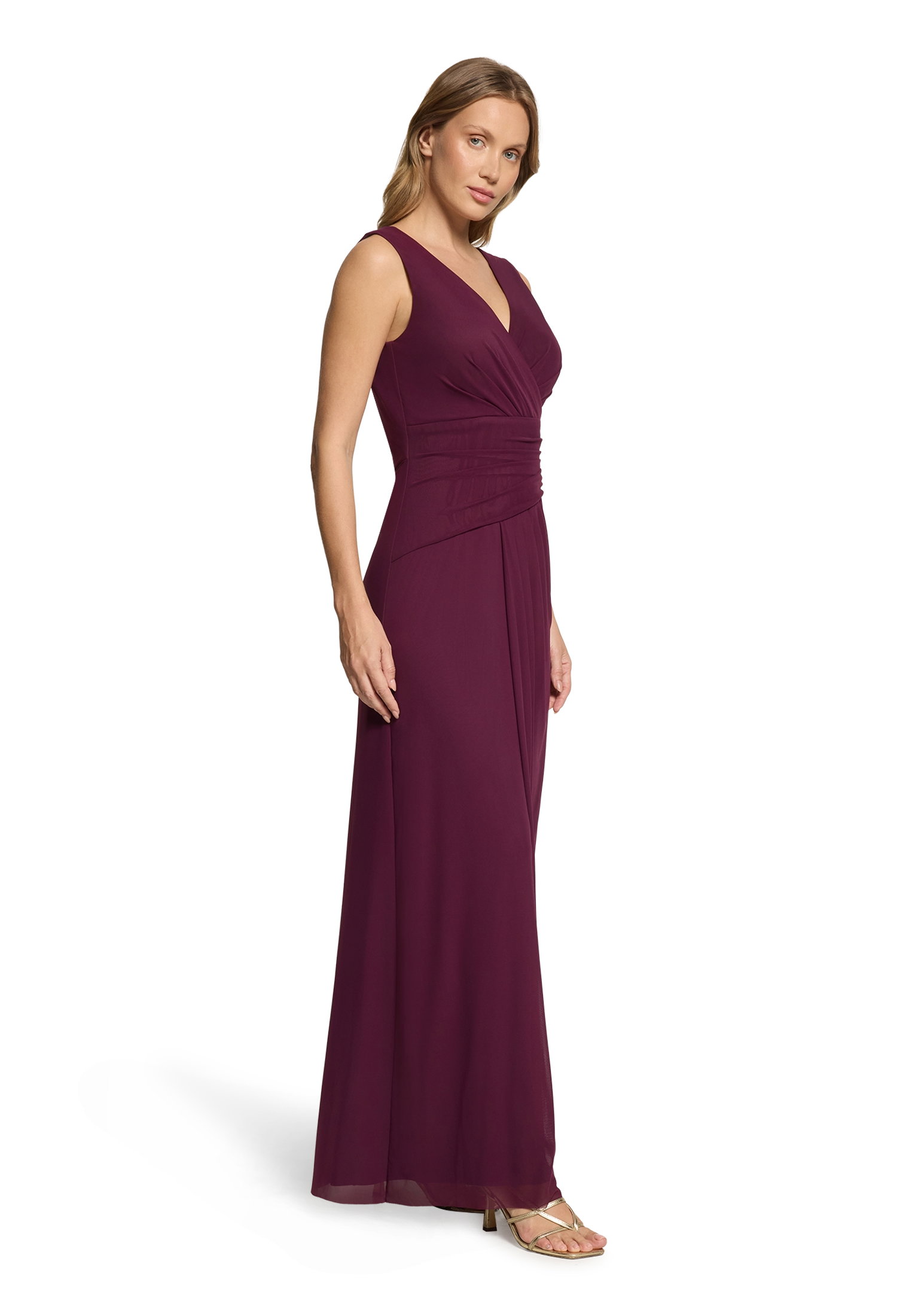 Kleid Lang ohne Arm, Strong Aubergine #5