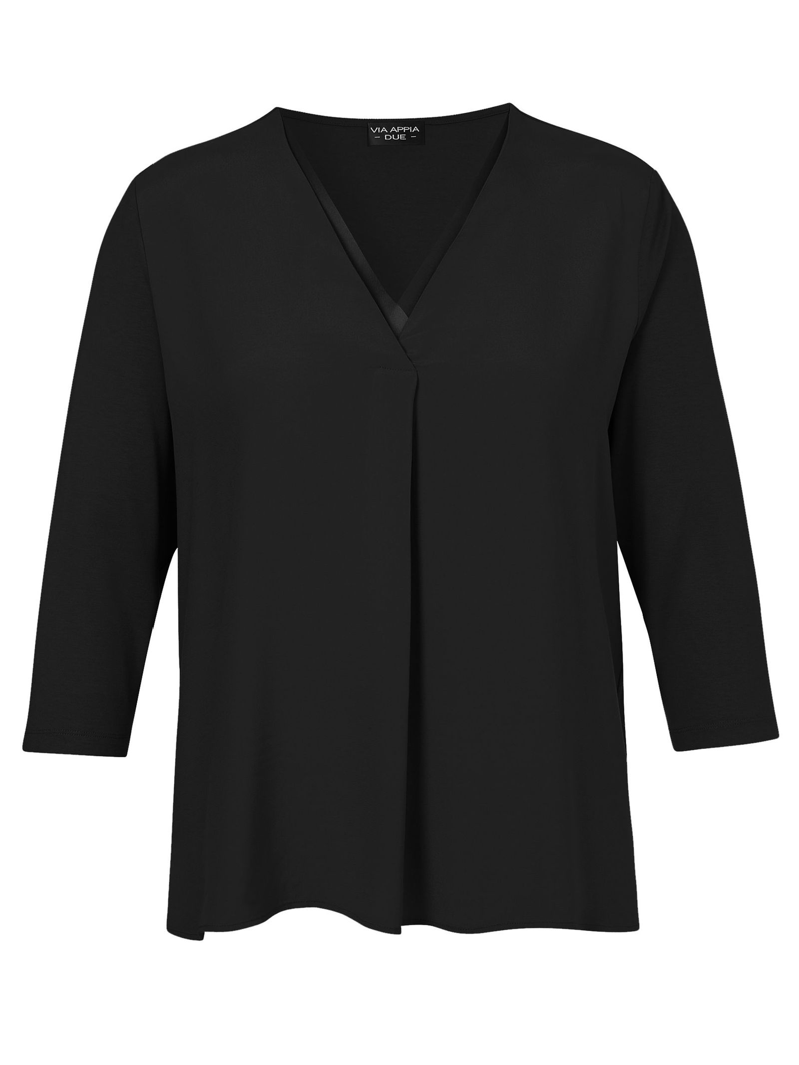  | Bluse V-Ausschnitt 3/4 Arm | 44 | schwarz