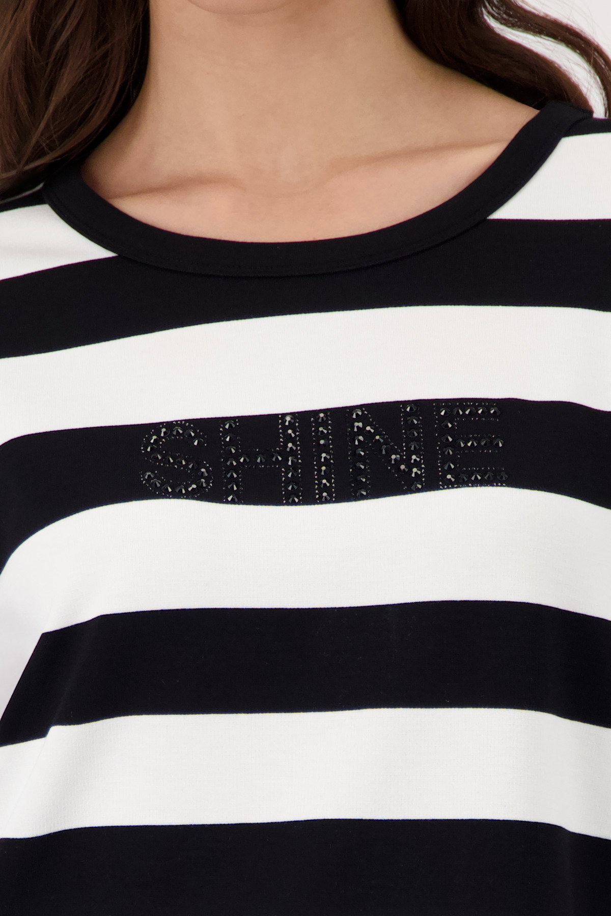 T-Shirt, schwarz ringel #5