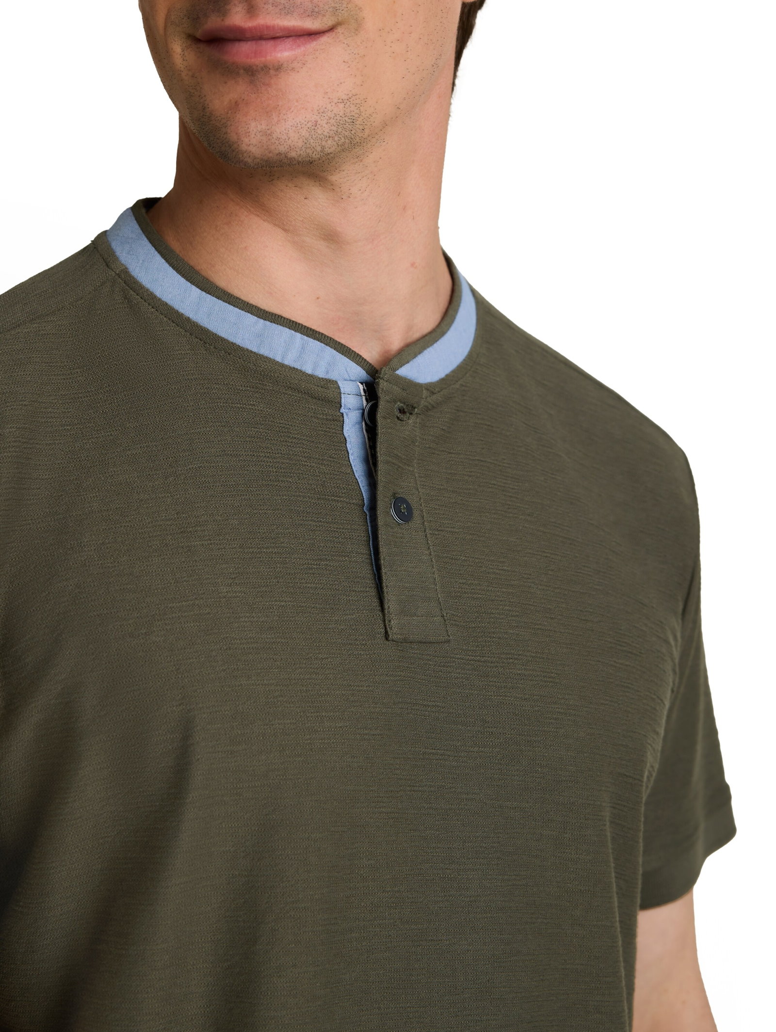 Tom Tailor structured polo, deep leaf green #6