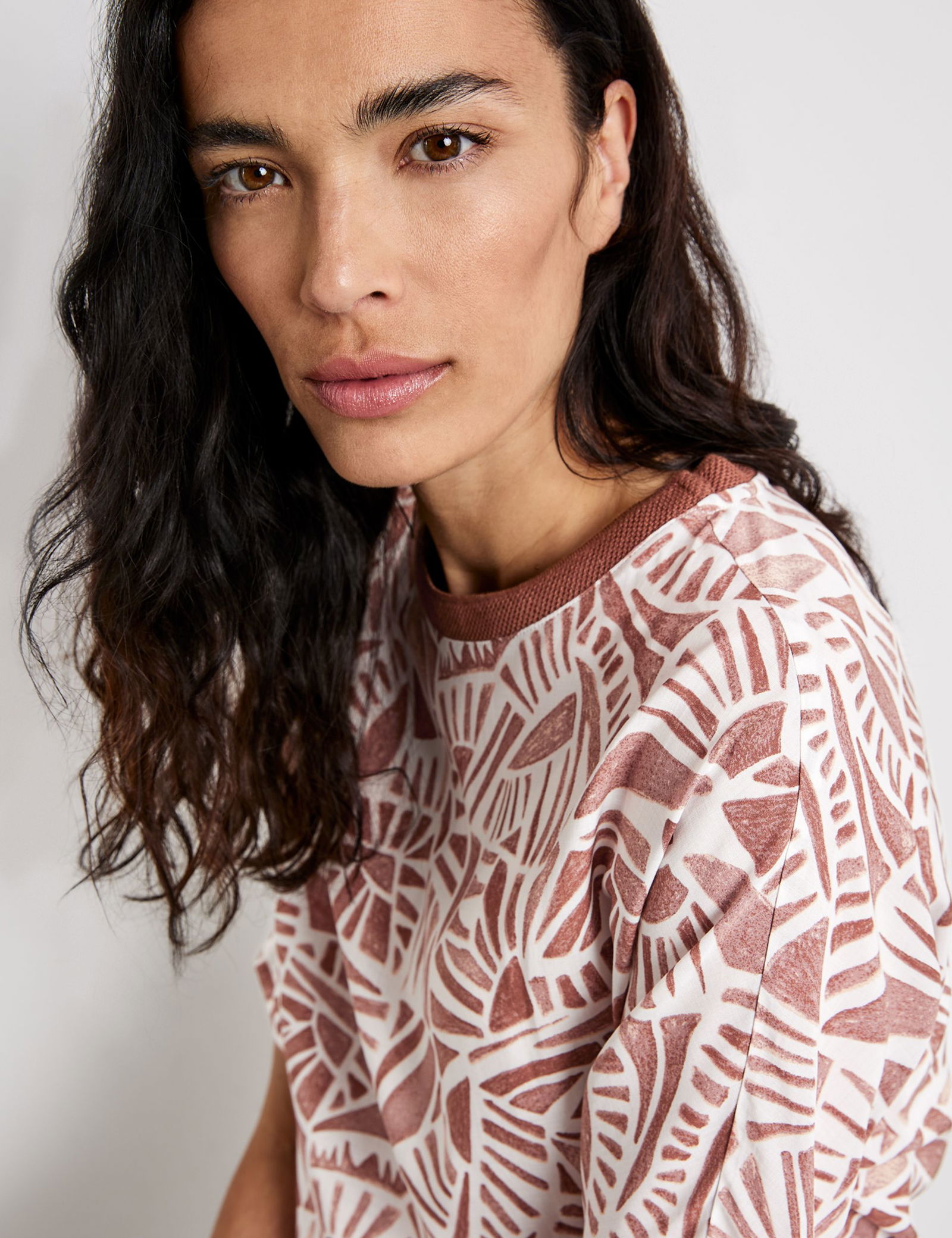 Gemustertes Blusenshirt EcoVero