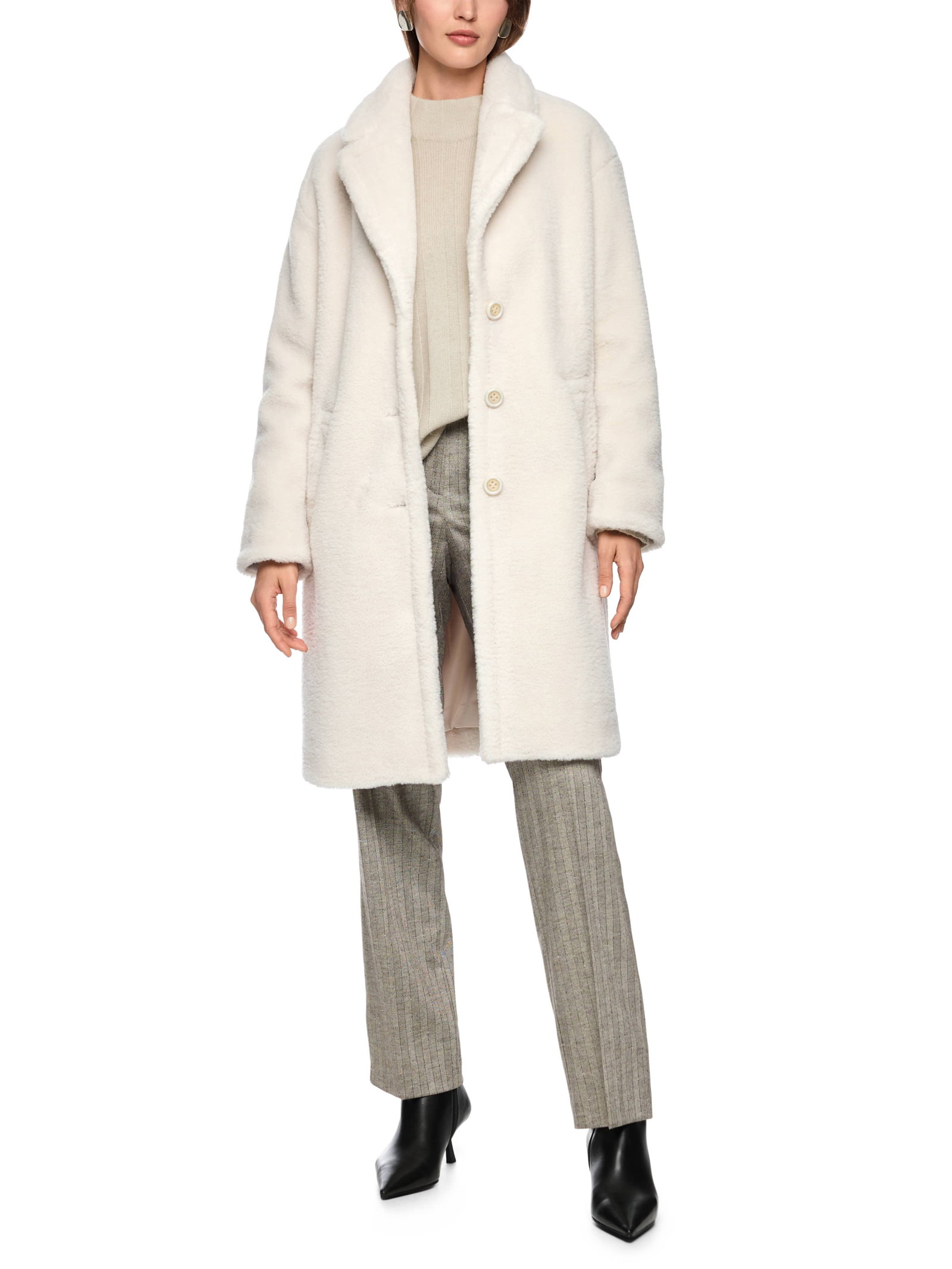 Marc Cain Fake Fur Mantel in Oversized-Form #6