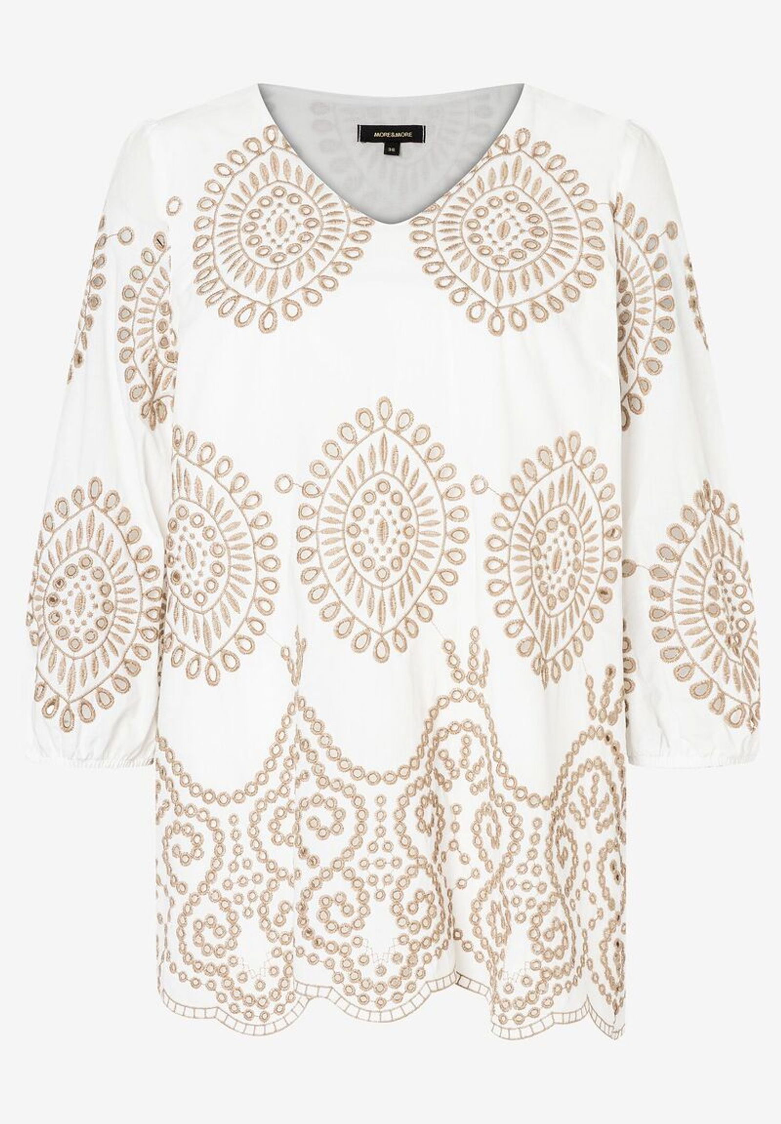 More & More |  More & More Druckbluse  | 44 | weiss