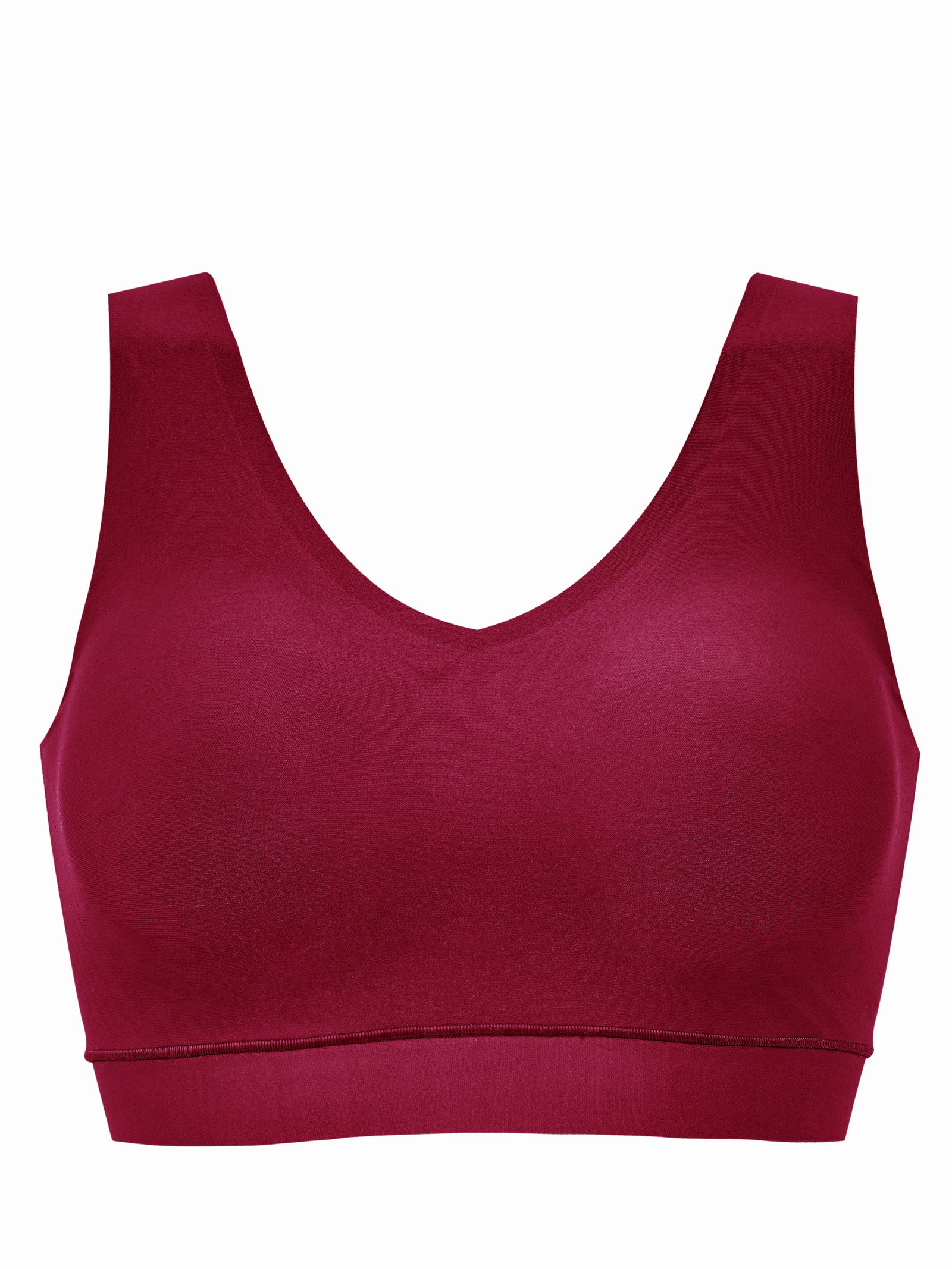SOFTSTRETCH UW BH B. LOS PADDED V NECK, MARINE BLUE #1