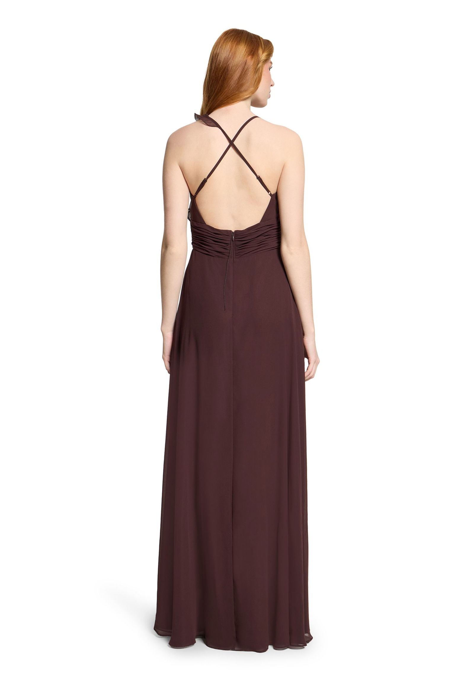 VM by Vera Mont |  VM by Vera Mont Langes Kleid  | 34 | dark maroon