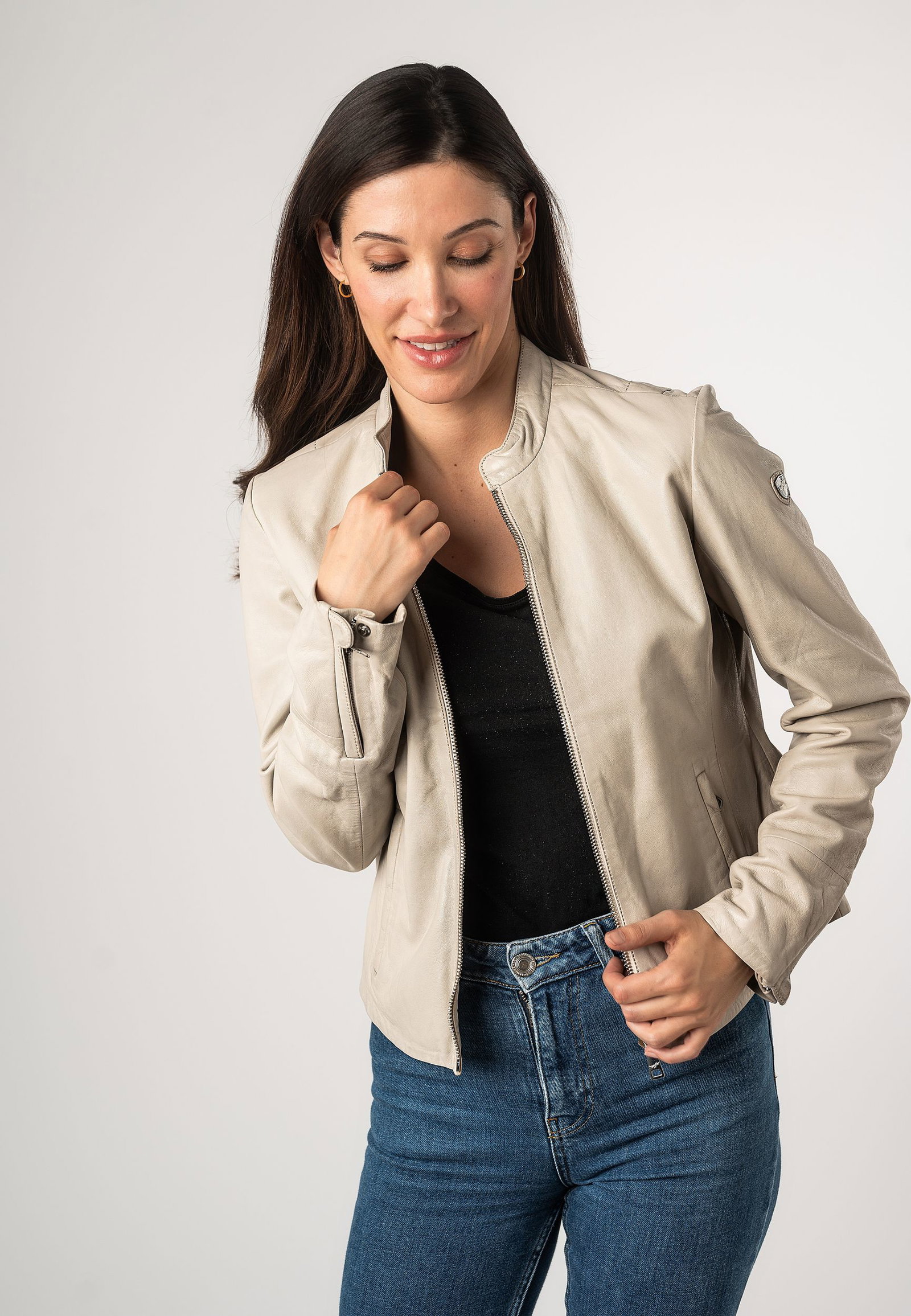 Mauritius Gipsy Lederjacke MWCelly mit Stehkragen #3