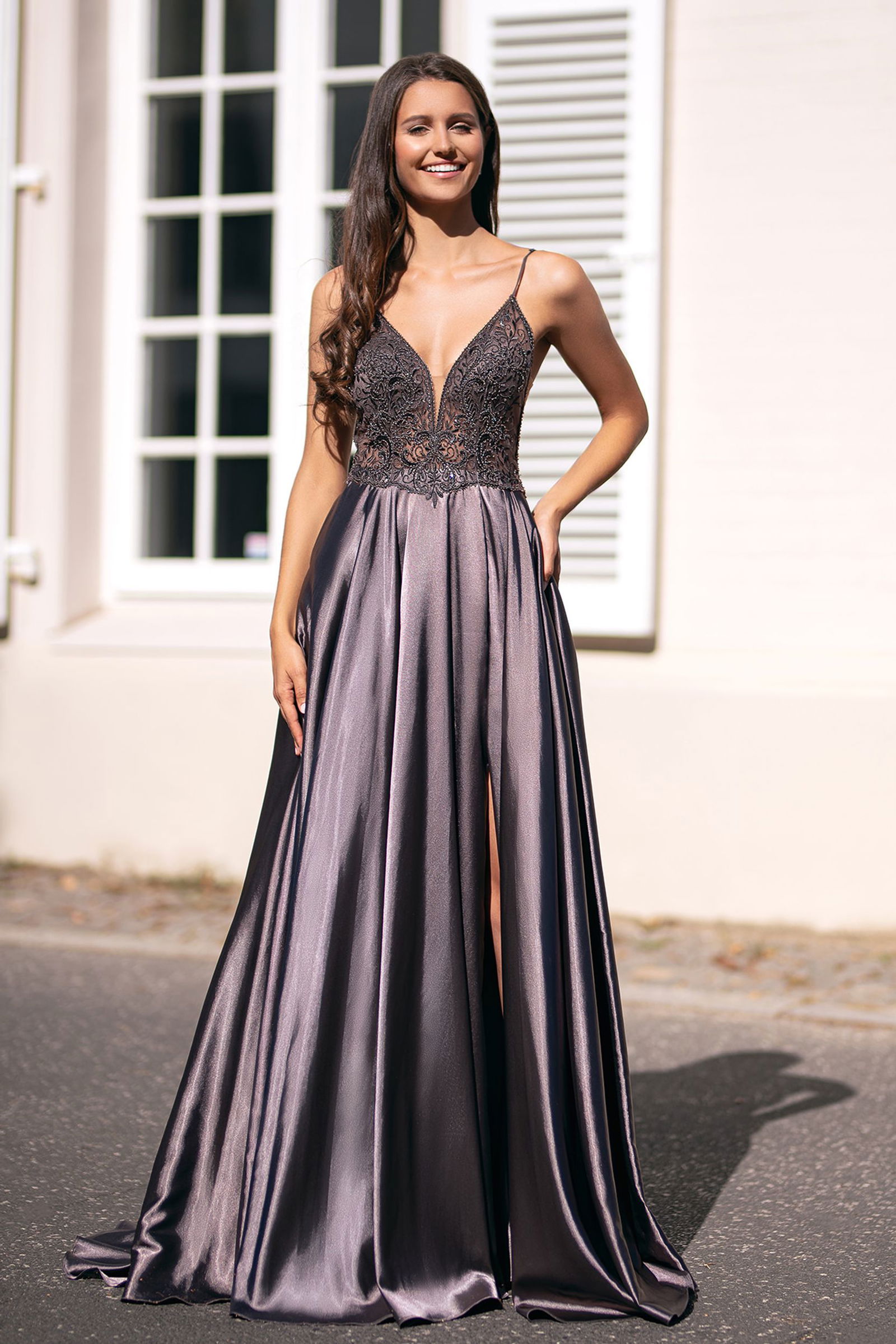 Christian Koehlert | Christian Koehlert Abendkleid aus Satin | 38