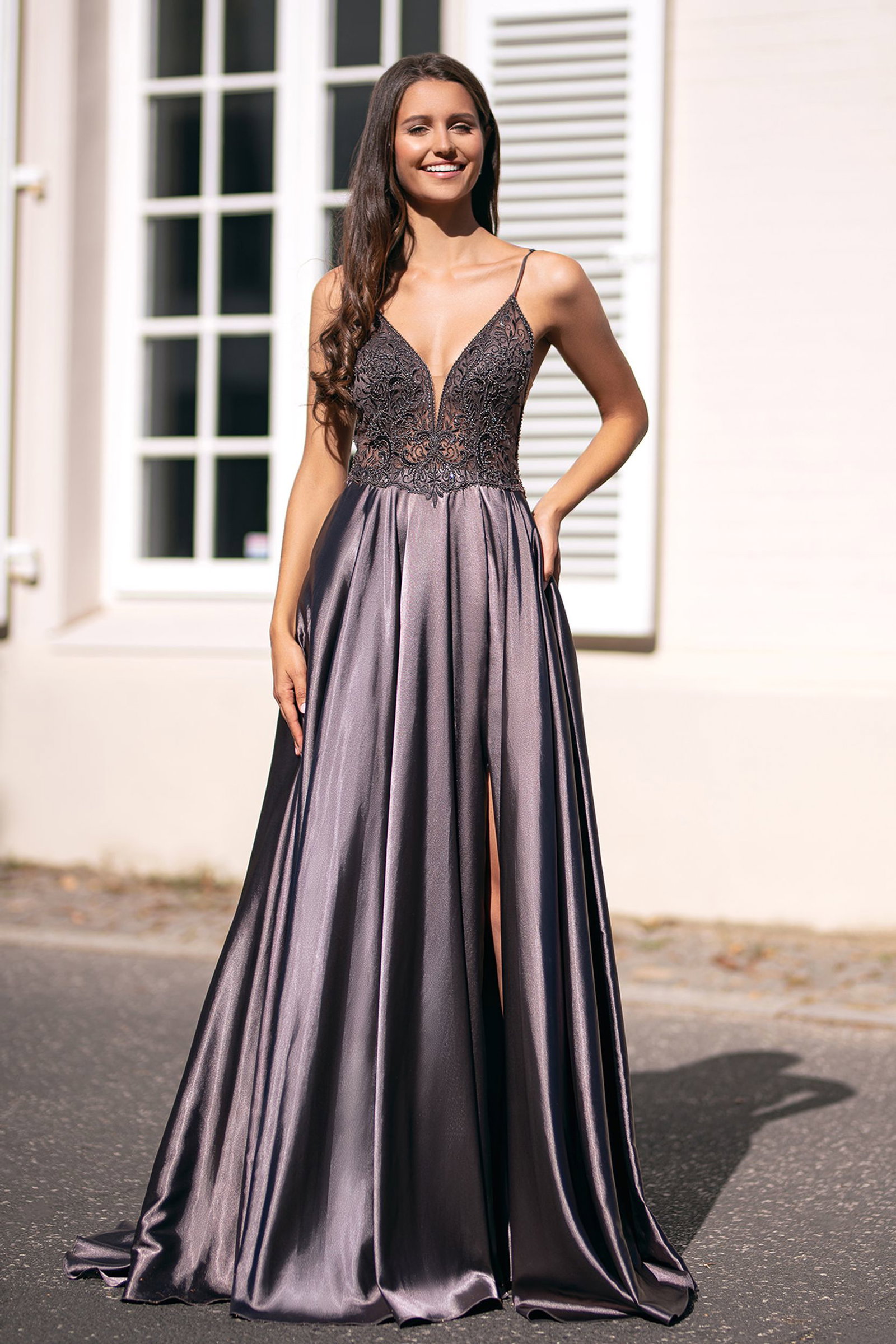d84ddb4305ee161726f5112a3110f724 Christian Koehlert | Christian Koehlert Abendkleid aus Satin | 38