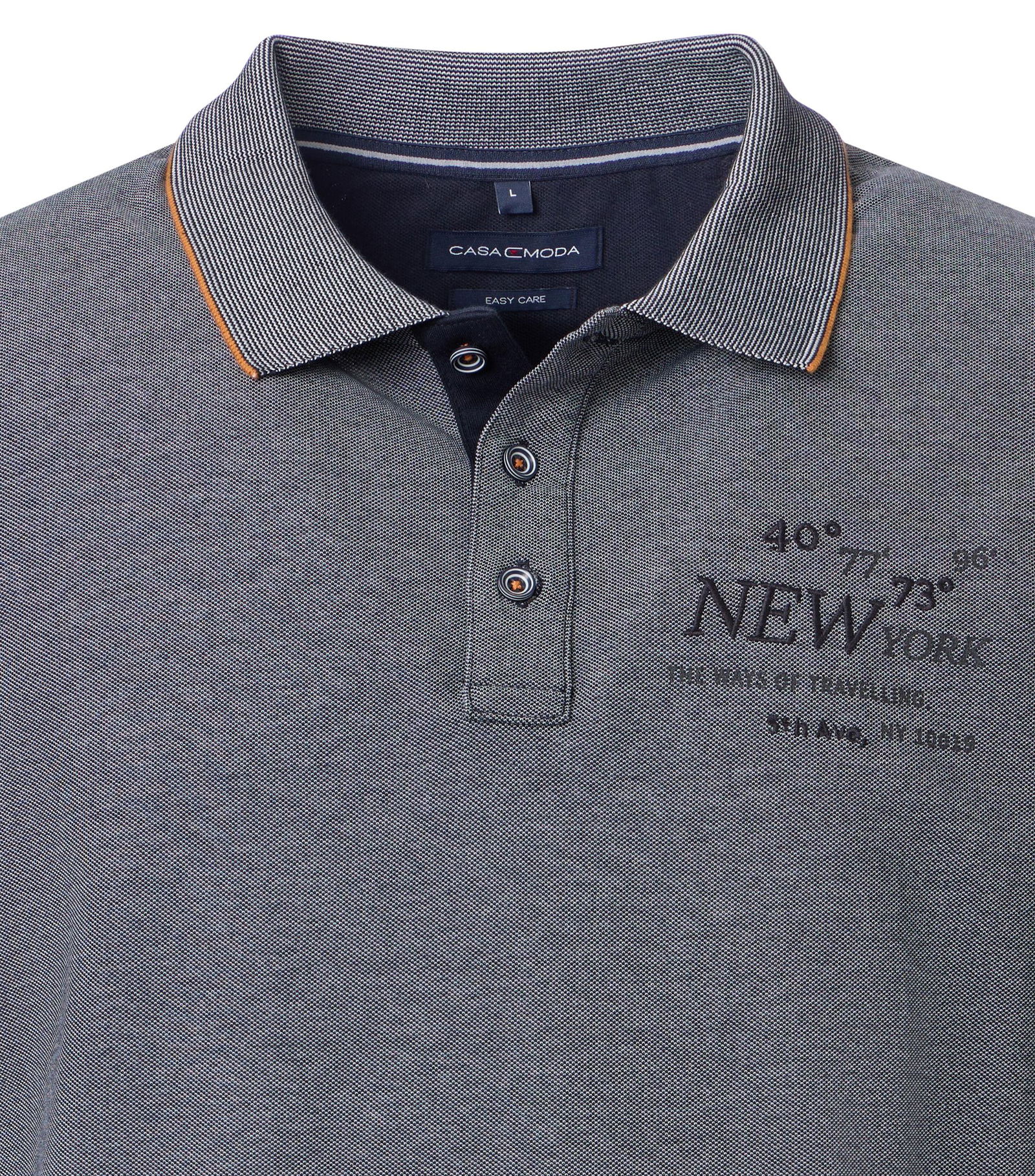 Casa Moda |  Casa Moda Poloshirt  | L | blau