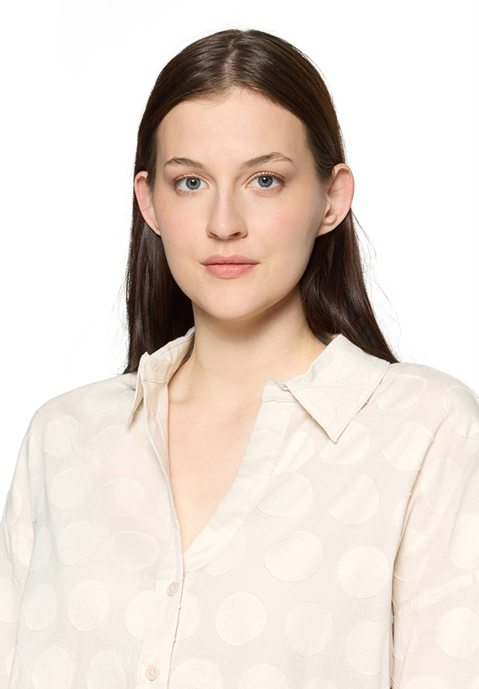 Bluse Kurz 3/4 Arm, Silky Beige #6
