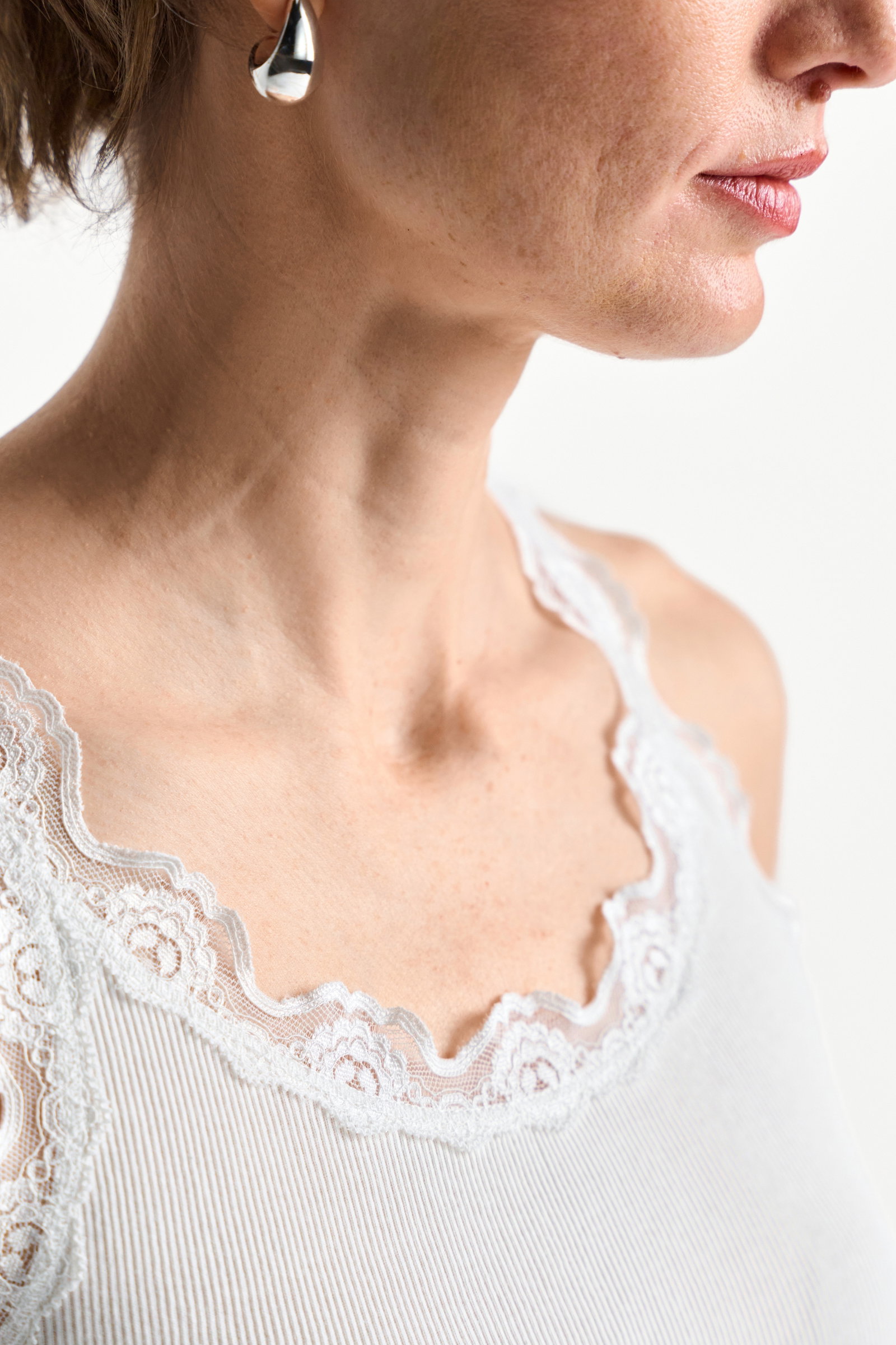 Lace Top, pearl white #5
