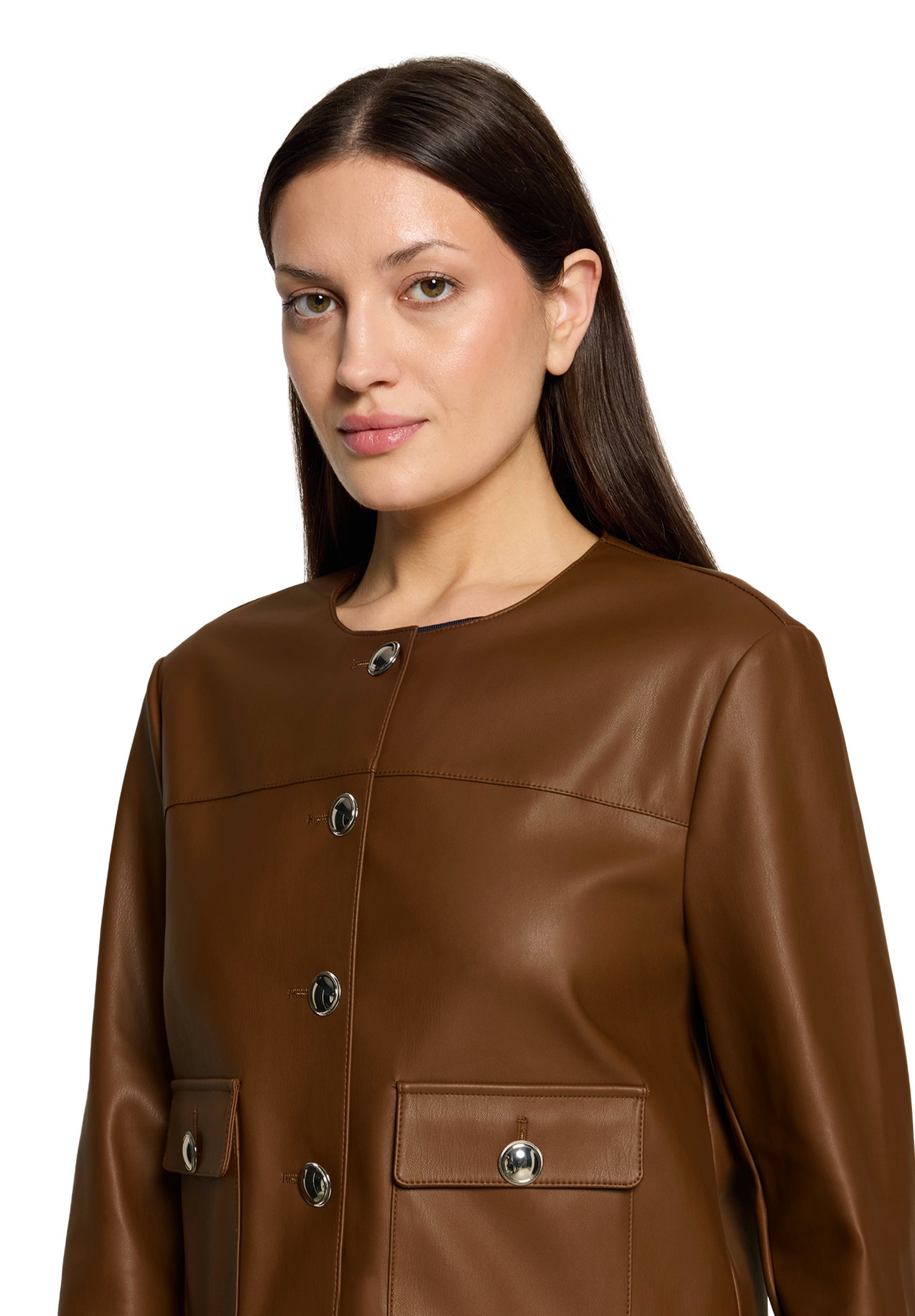Blazerjacke Kurz 1/1 Arm, Dark Coffee #6