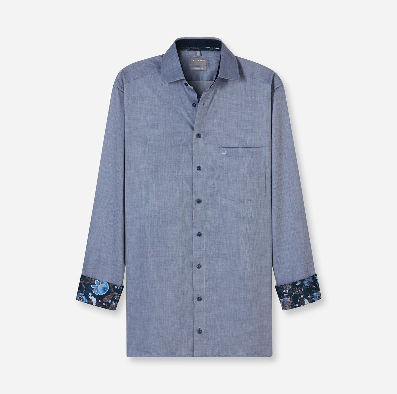 Olymp | Olymp Hemd Modern Fit | 44 | marine