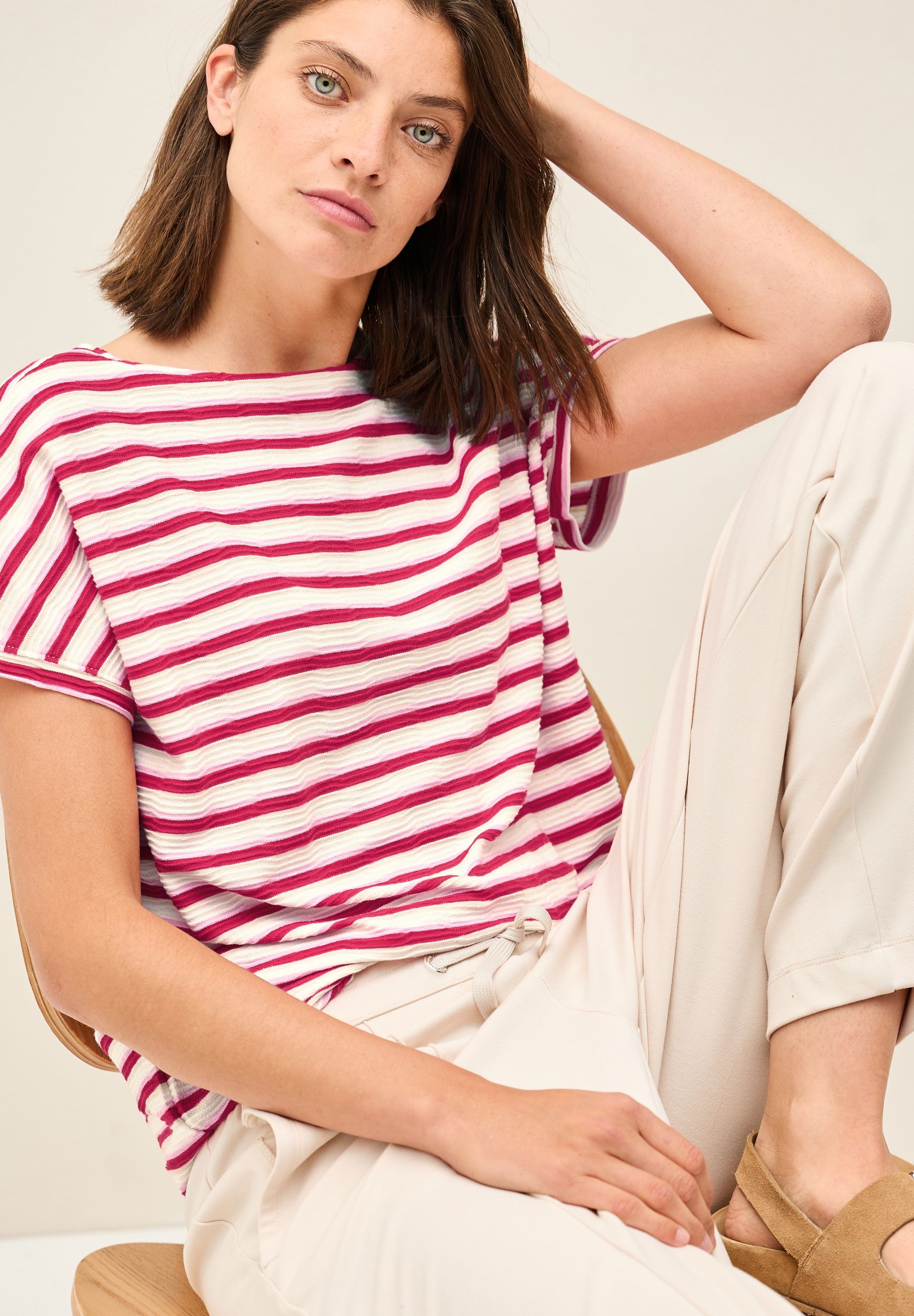  |  Gestreiftes Strukturshirt | L | 11231_36759