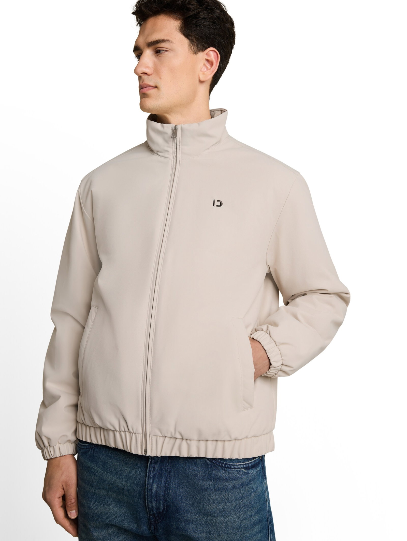 stand-up collar blouson, Dusty Beige #5