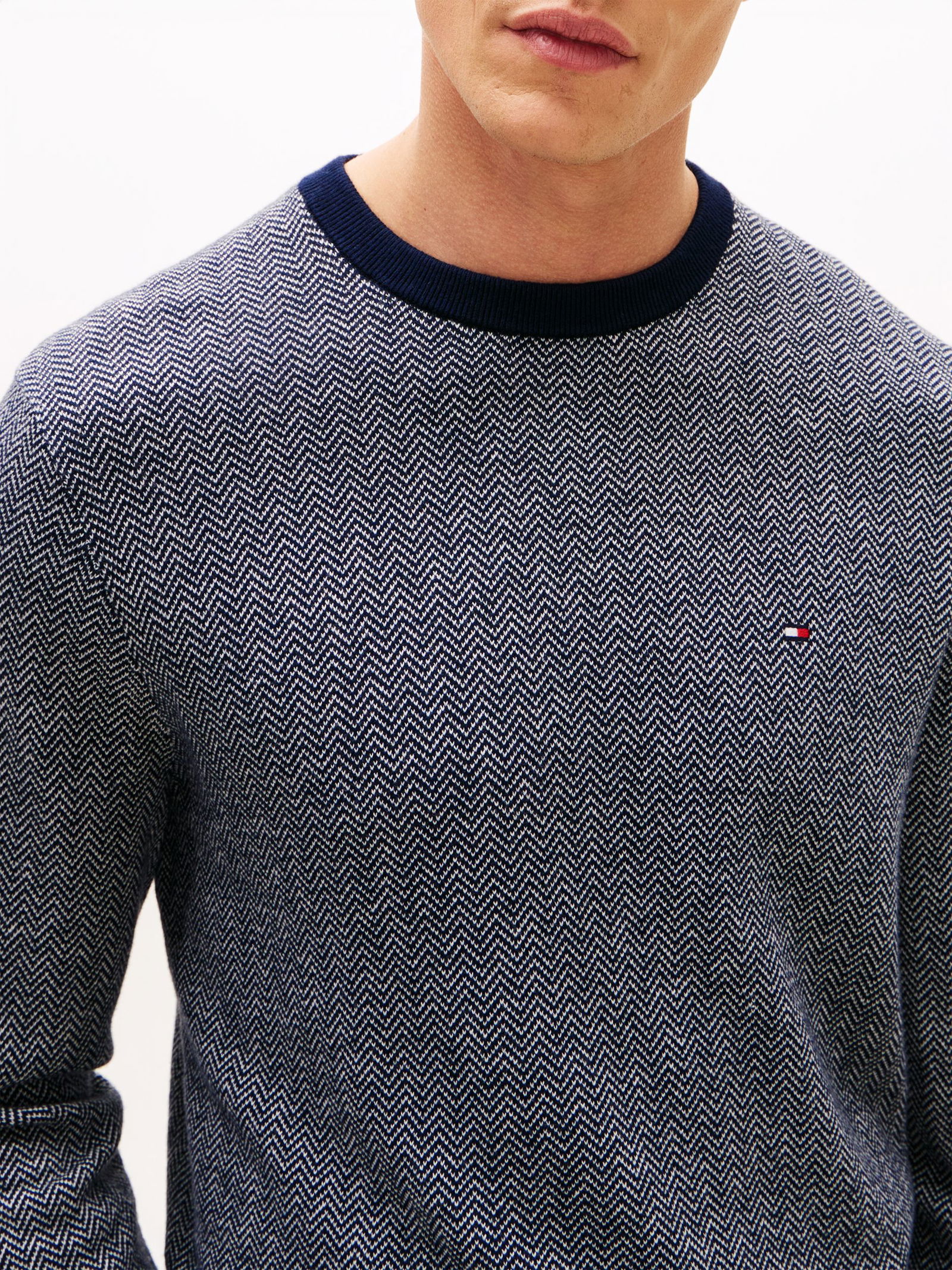 Tommy Hilfiger |  Tommy Hilfiger Pullover  | M | blue spell / stripe