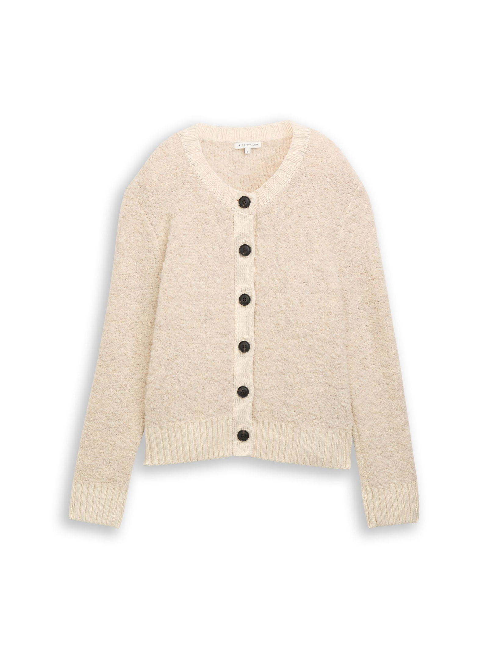 Tom Tailor | Tom Tailor Strickjacke | Cardigan | S | sand stone beige melange