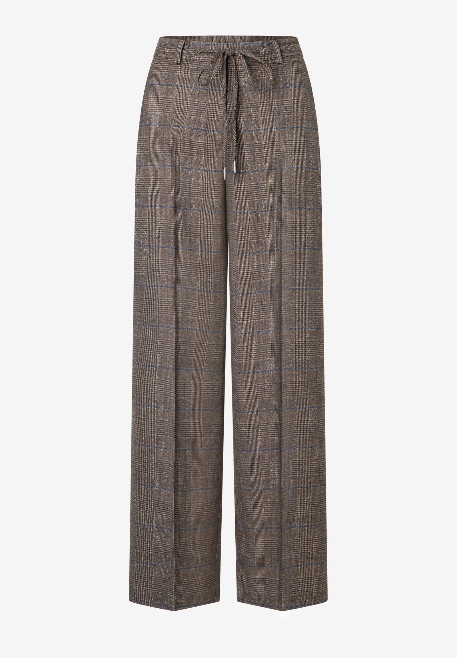 Glencheck Wide Leg Pants, melange check #1