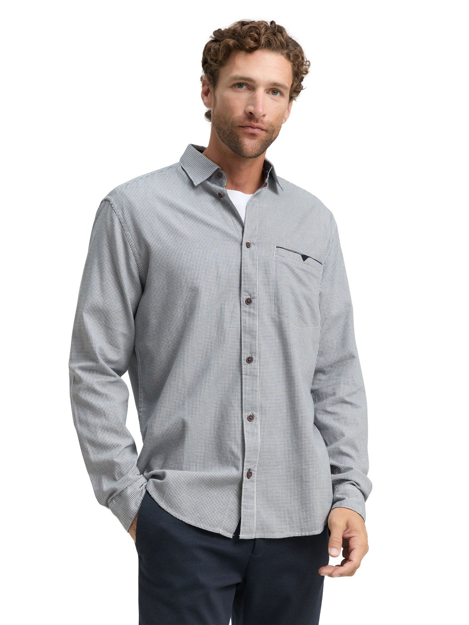  | structured shirt, blue small structure | XXXL