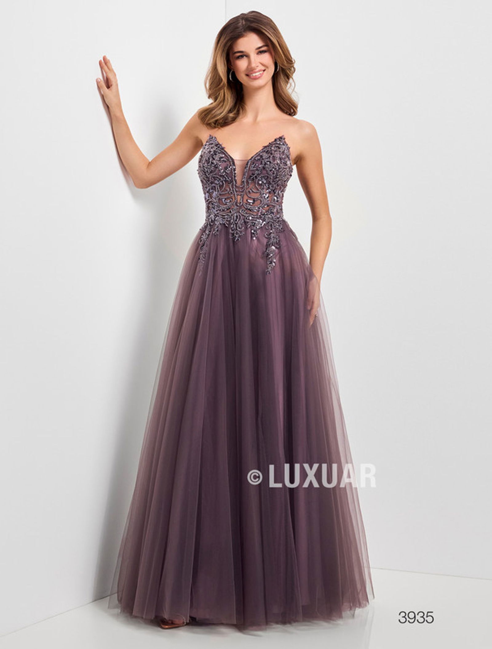 Luxuar |  Luxuar Langes Kleid  | 36 | beige