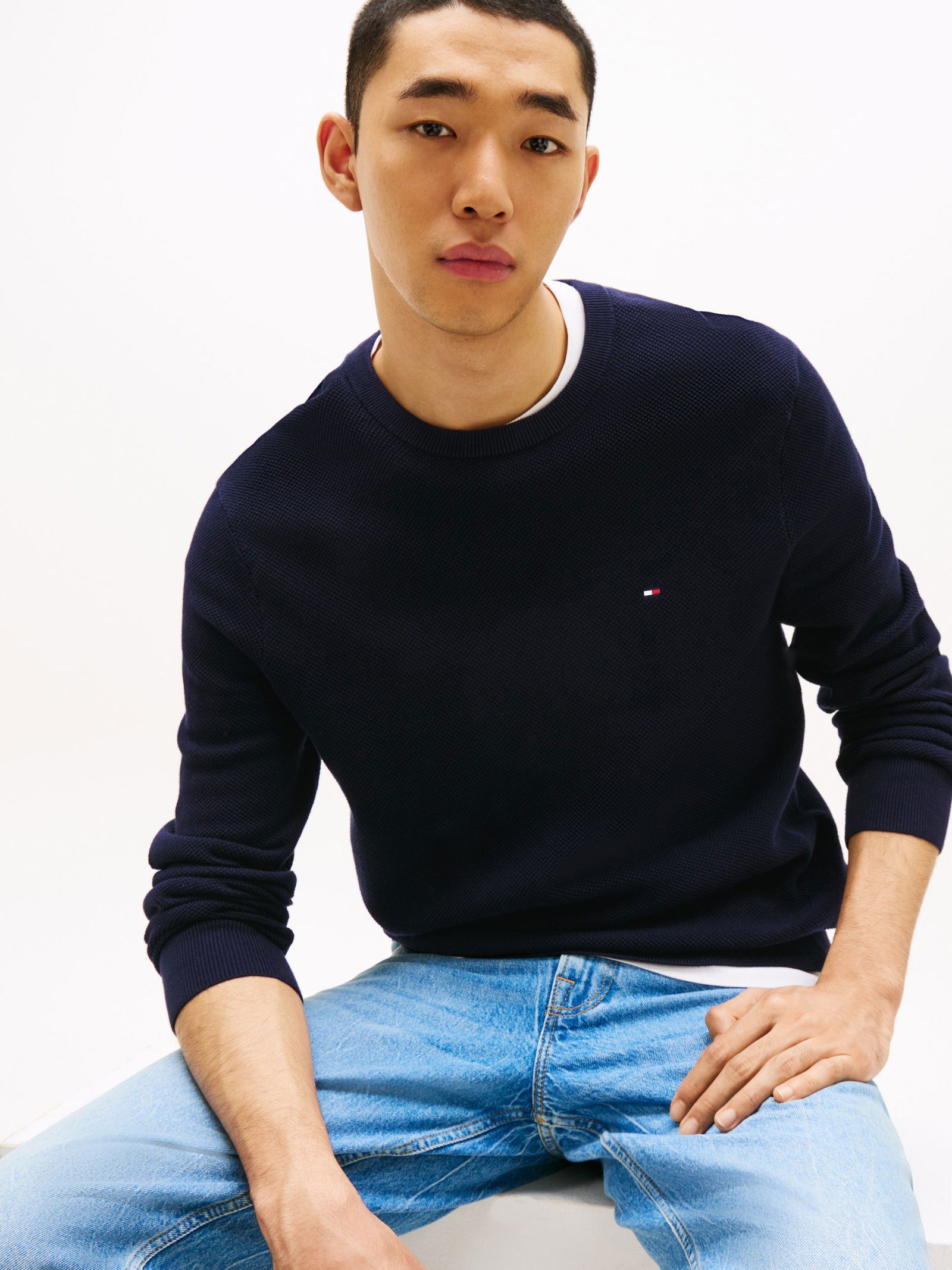 Tommy Hilfiger |  Tommy Hilfiger Pullover  | XXL | desert sky