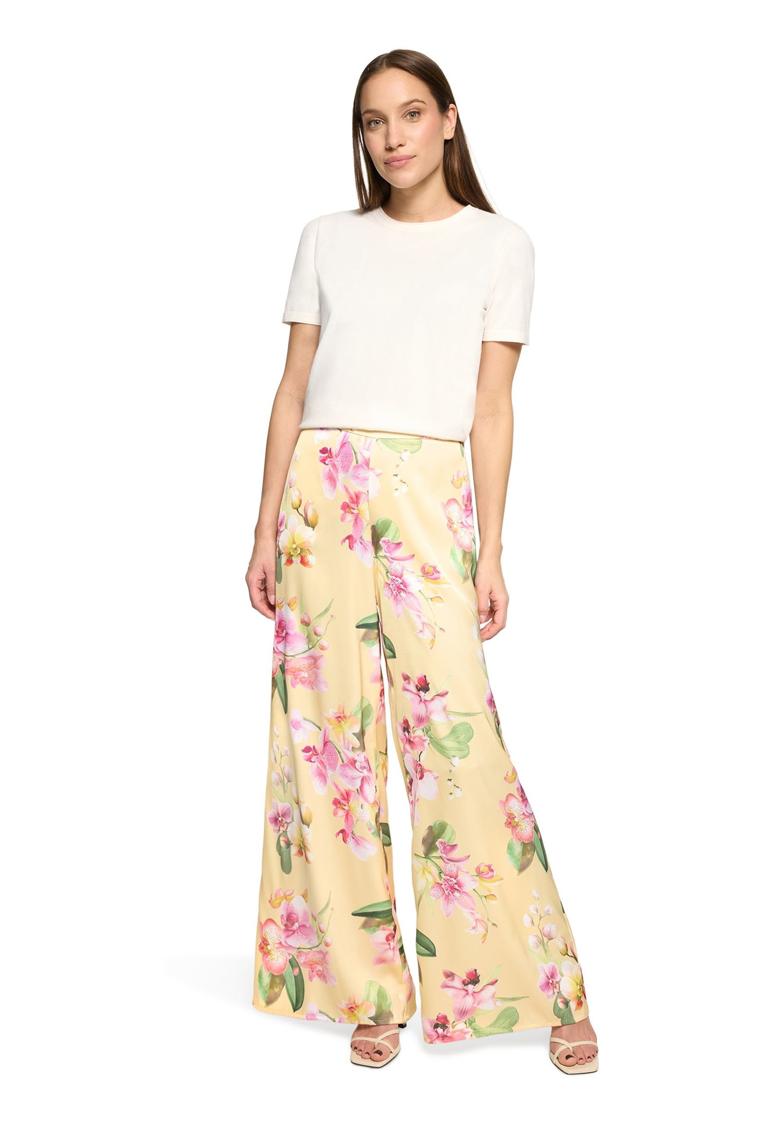V by Vera Mont |  Marlene-Hose | 34 | Yellow/Rosé