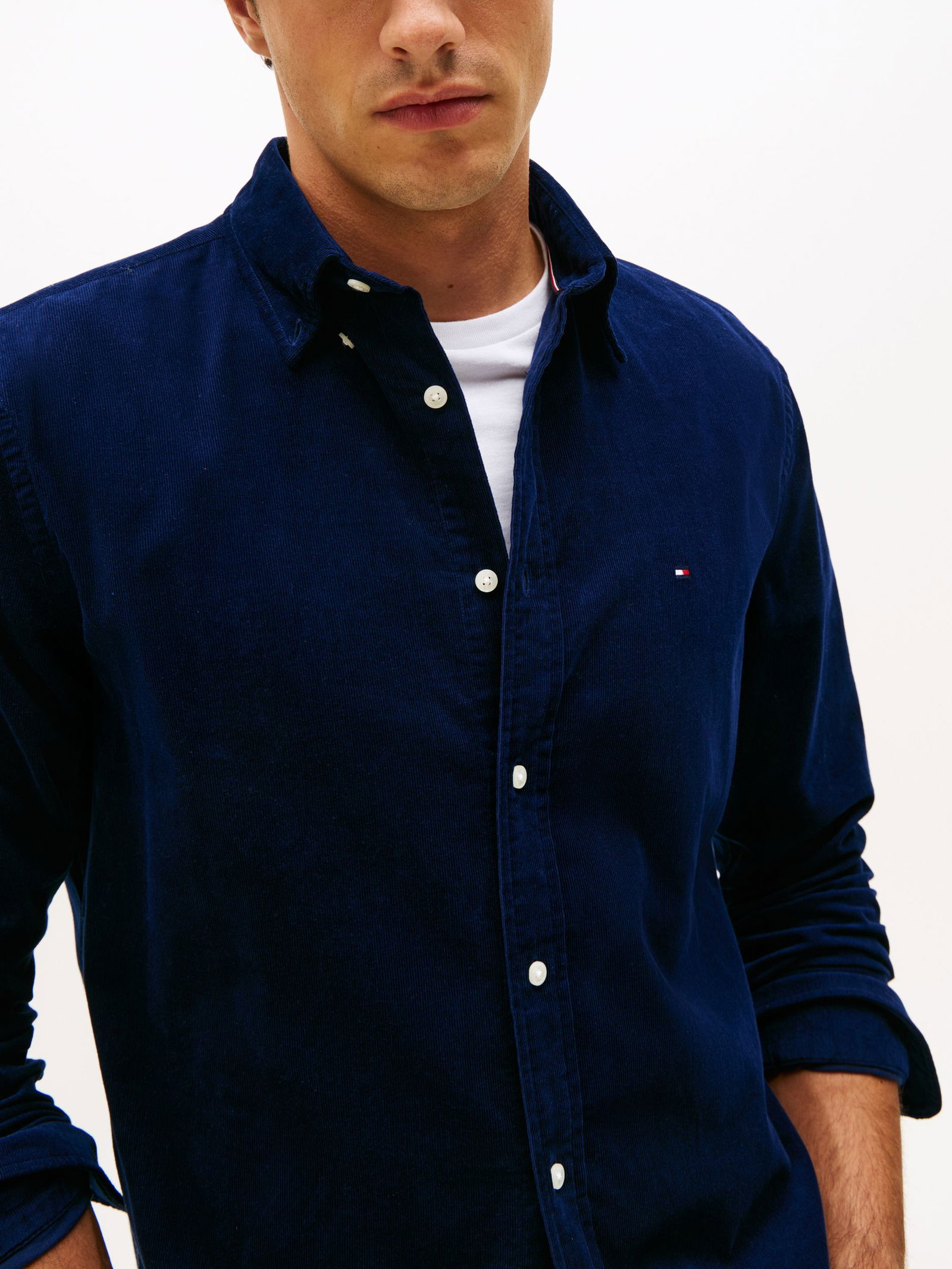 Tommy Hilfiger | Tommy Hilfiger Hemd Regular Fit | L | bright comfort light