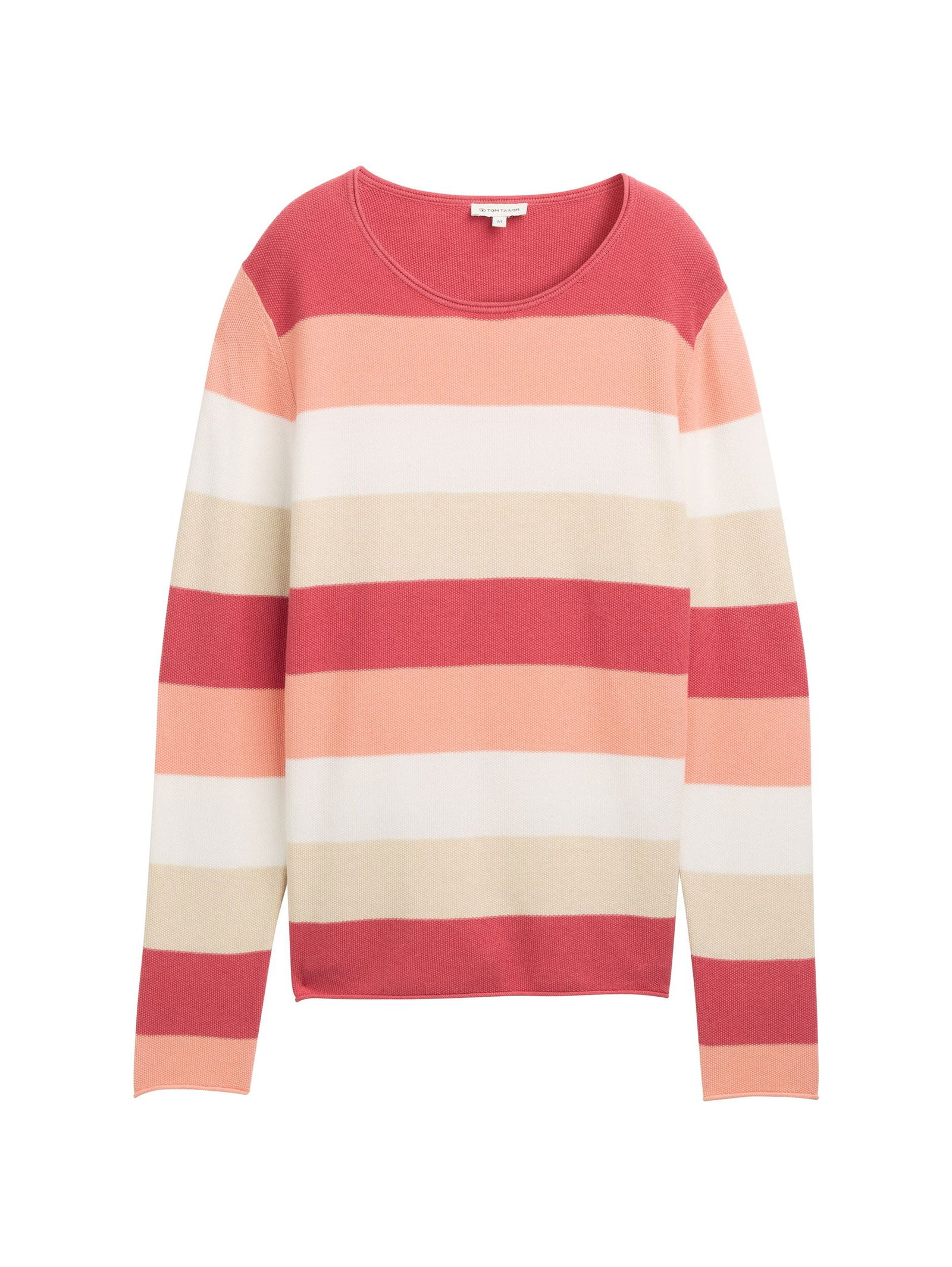 red apricot block stripe