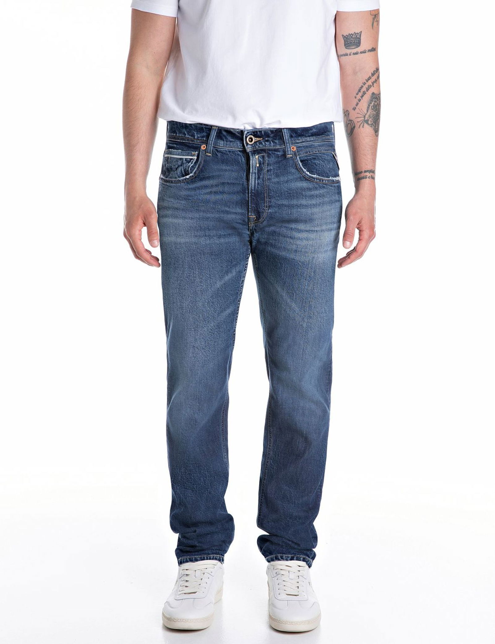 df7420e635e76702cbbf36d25011e55e Replay |  Replay Tapered Fit Jeans  | 32/32 | dark blue