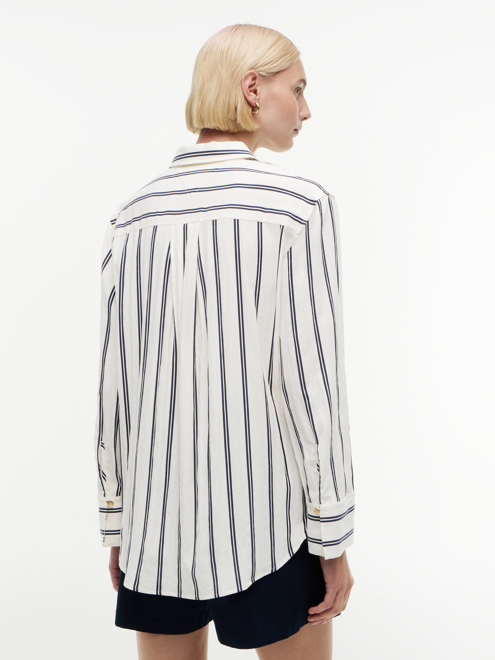 NAUTICAL STRIPE SHIRT LS, BEIGE #4