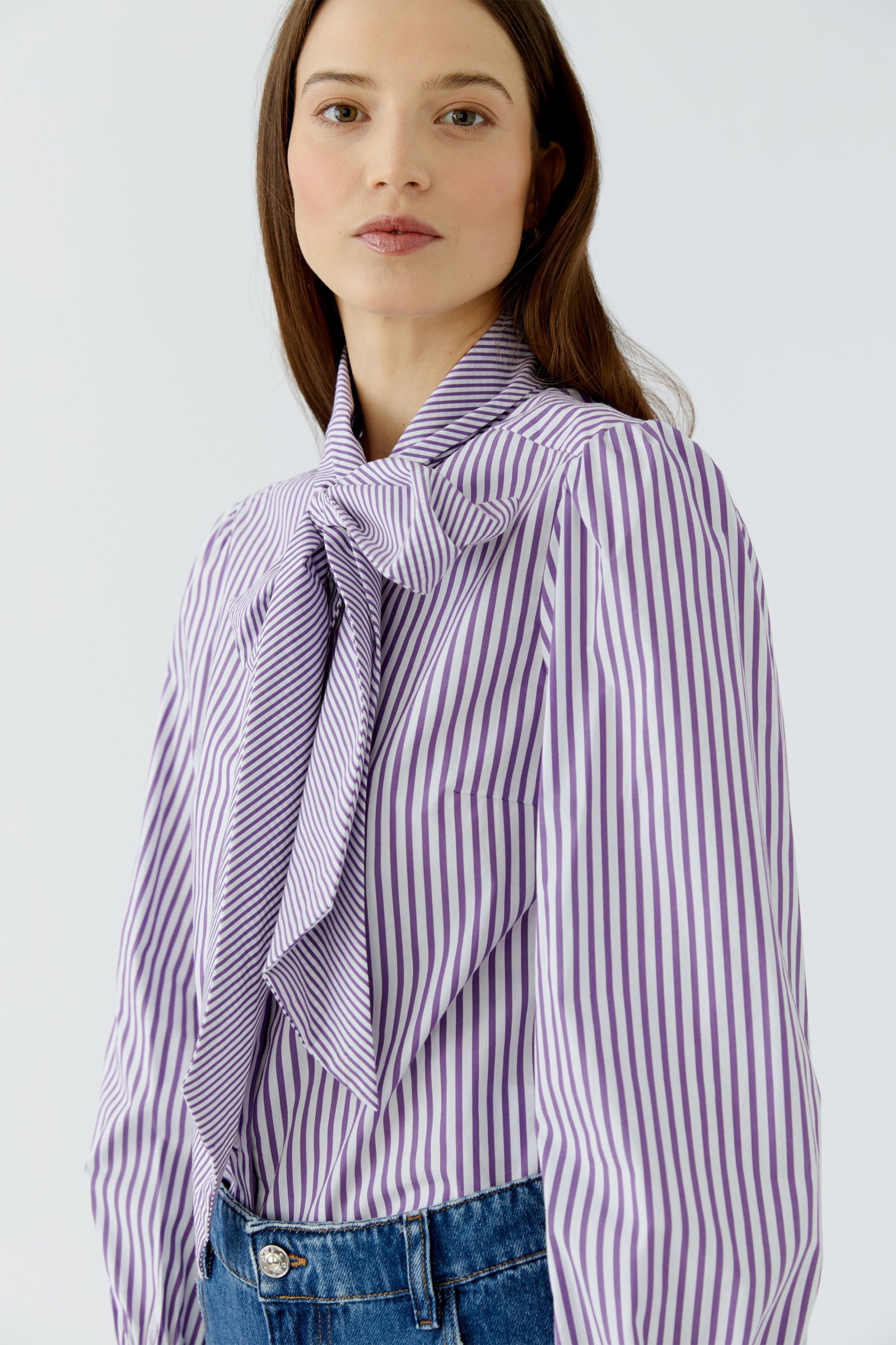 Bluse, white violett #4