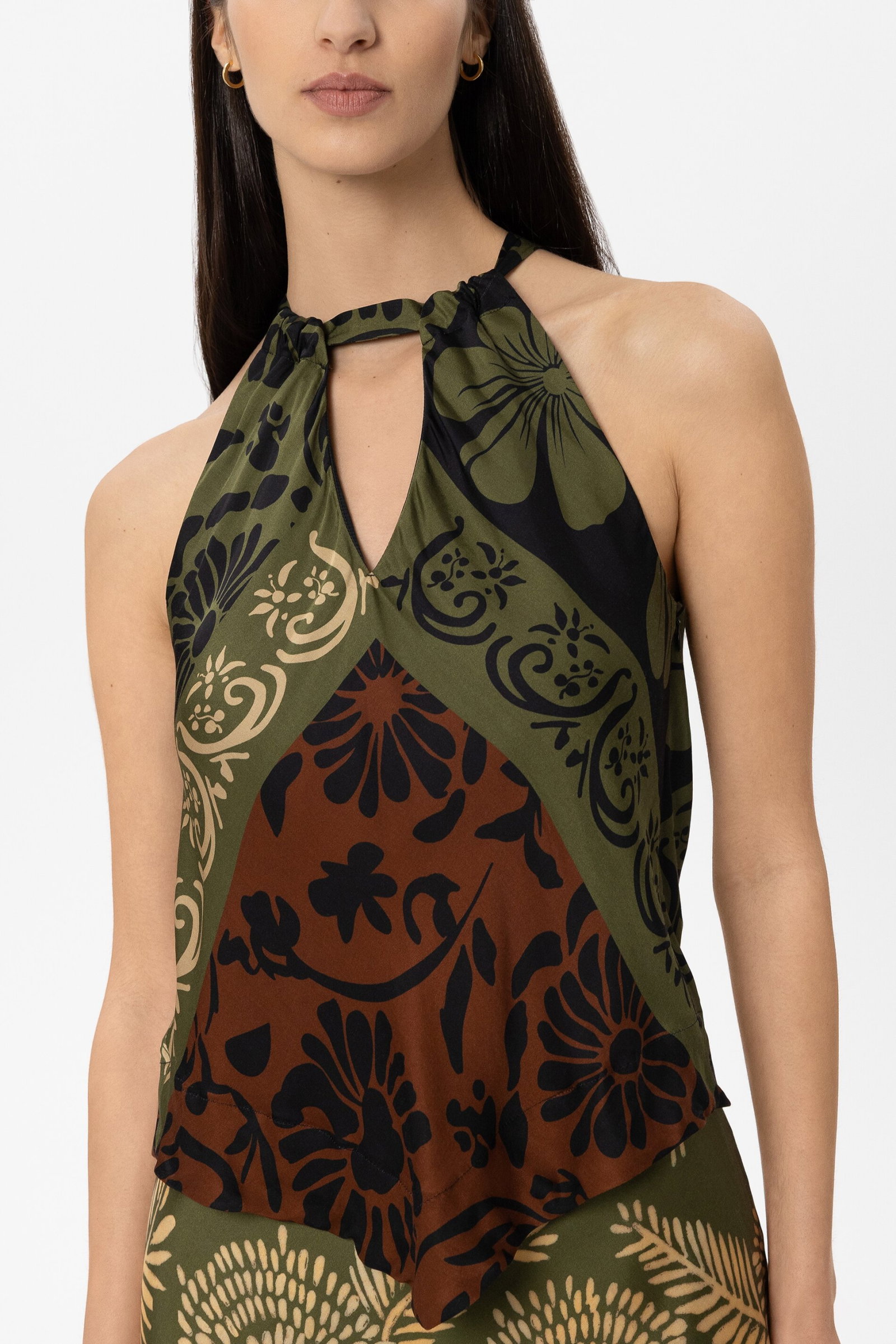 Bluse, the autumn leaf print #5