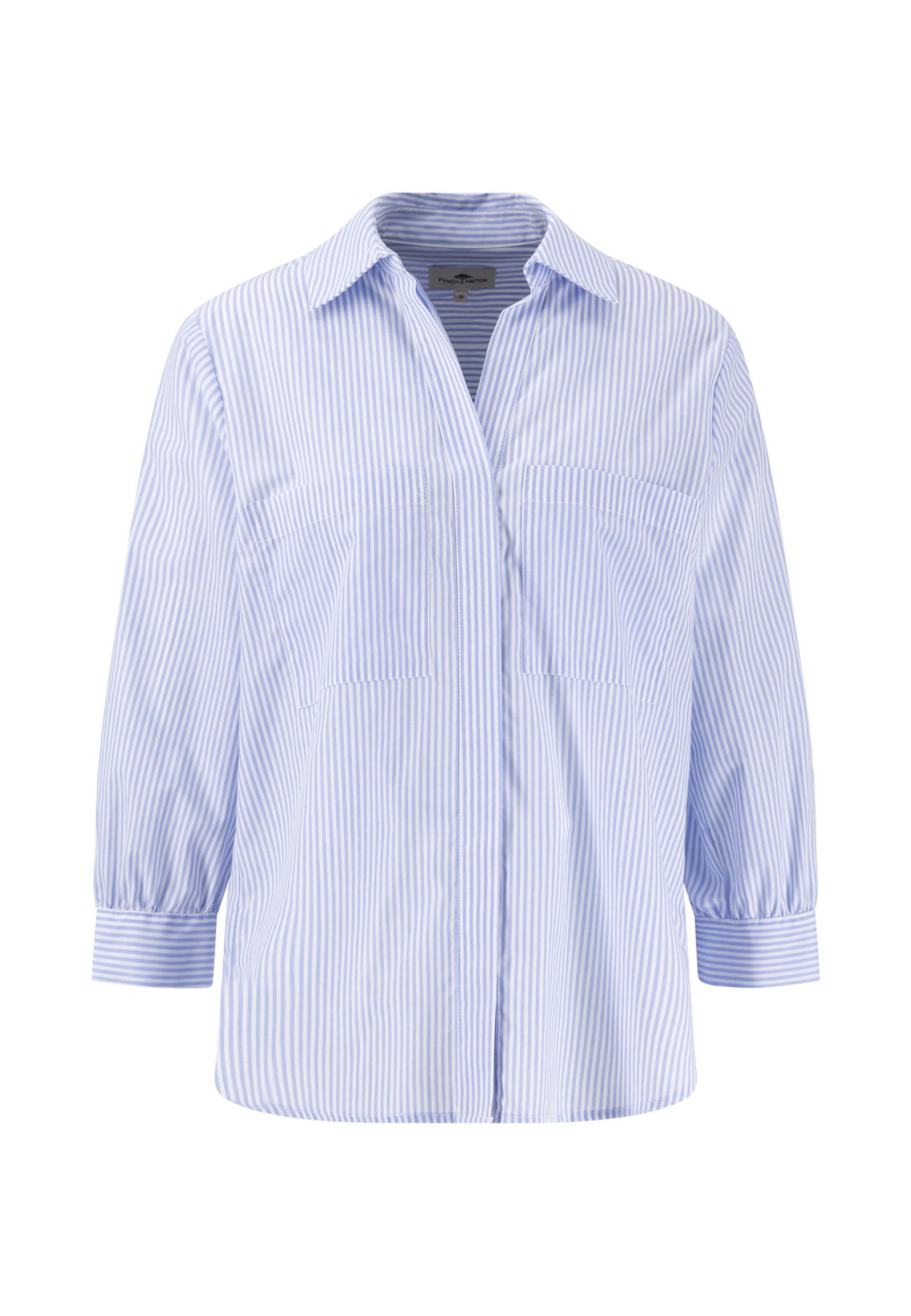 Fynch Hatton |  Fynch Hatton Druckbluse  | 42 | light blue