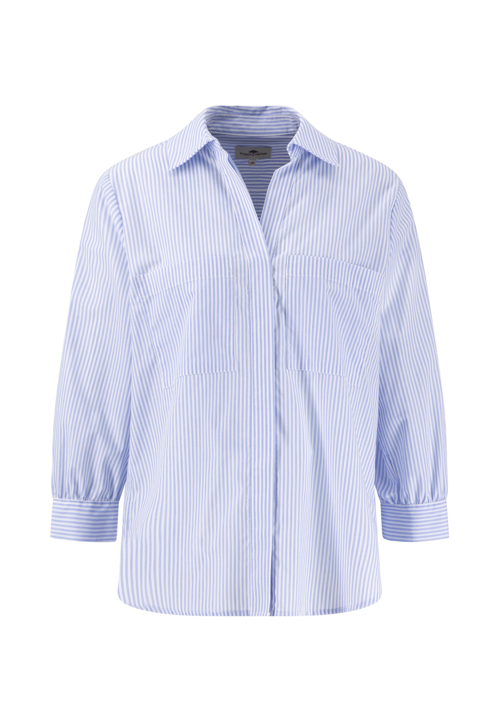 Fynch Hatton |  Fynch Hatton Druckbluse  | 42 | light blue