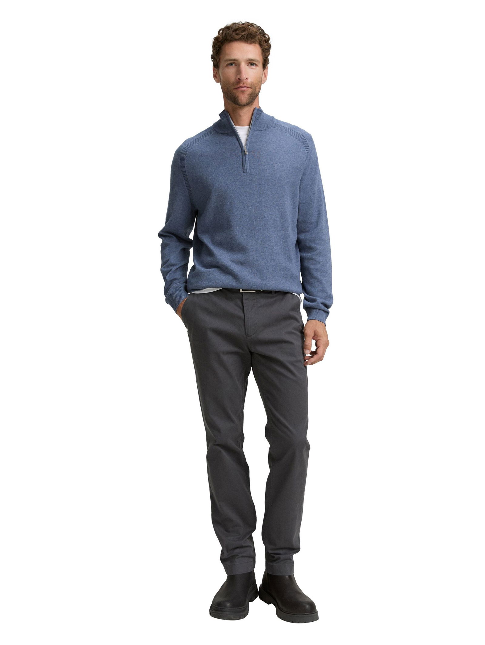 Tom Tailor | Tom Tailor Pullover | M | vintage indigo blue melange