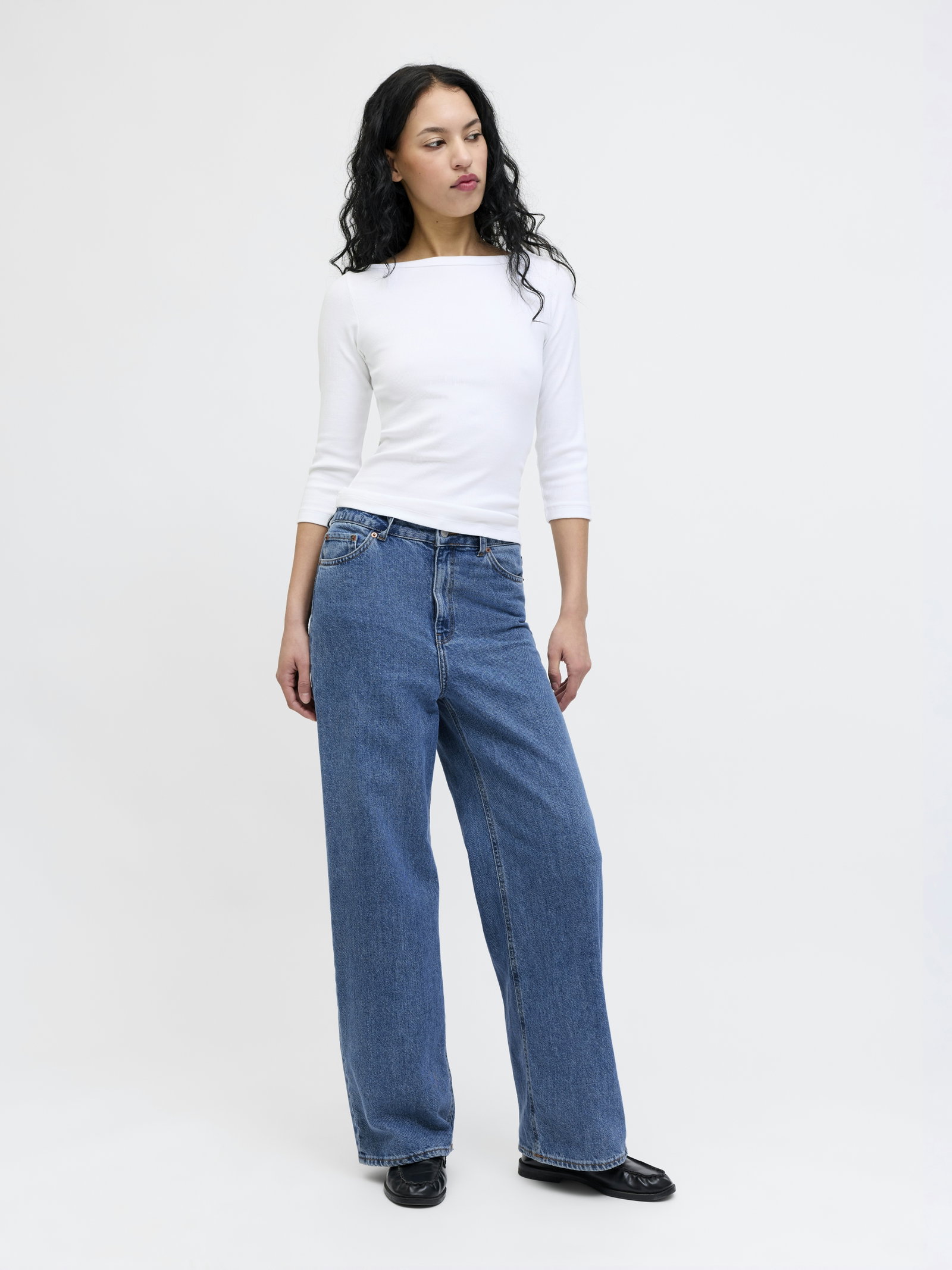 JXTOKYO WIDE HW MR6002 NOOS, Medium Blue Denim #8