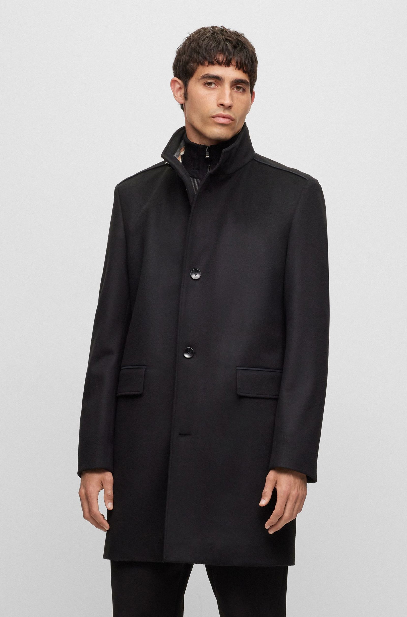 BOSS Black Wollmantel 