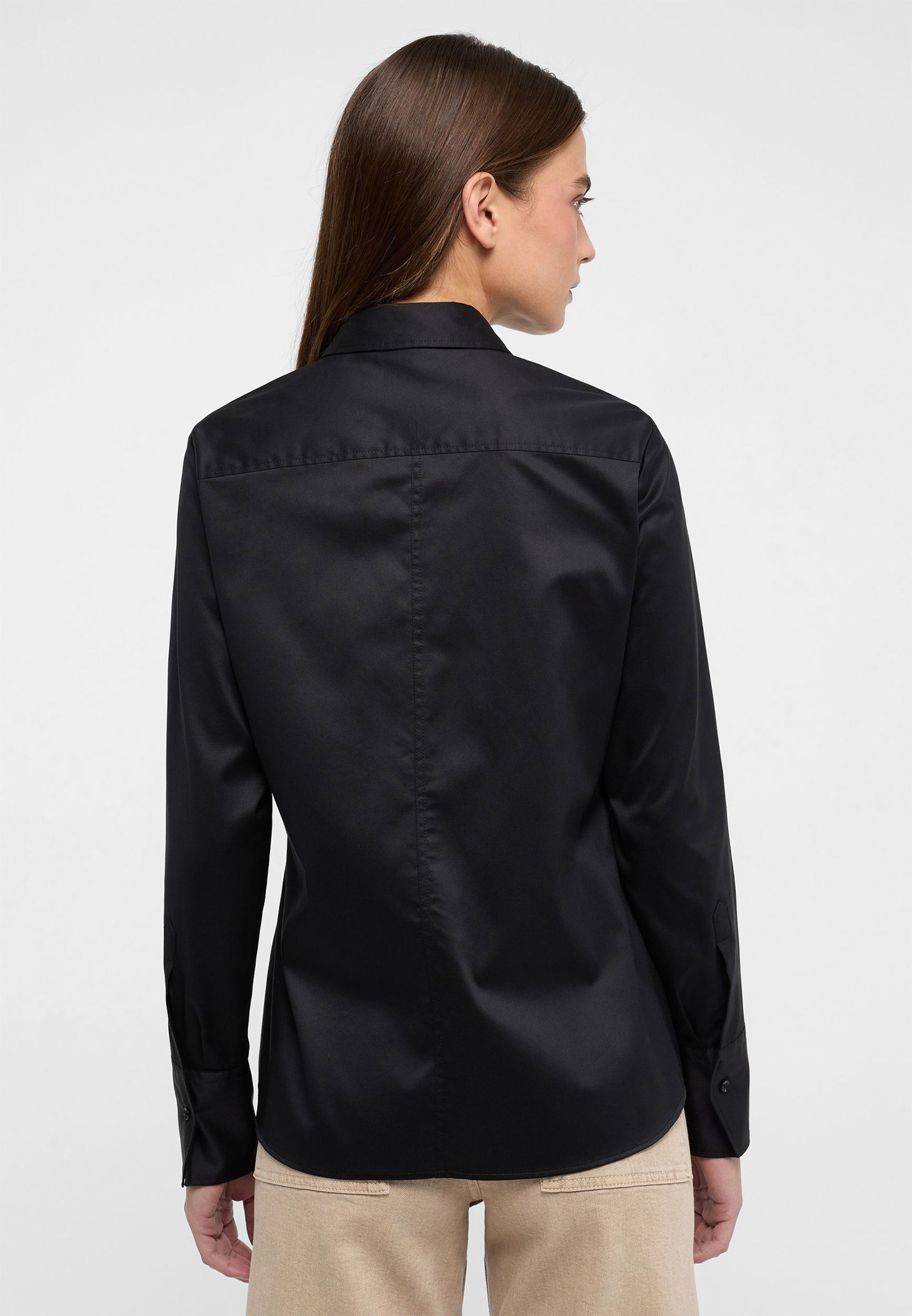 Eterna Bluse Twill Langarm 
