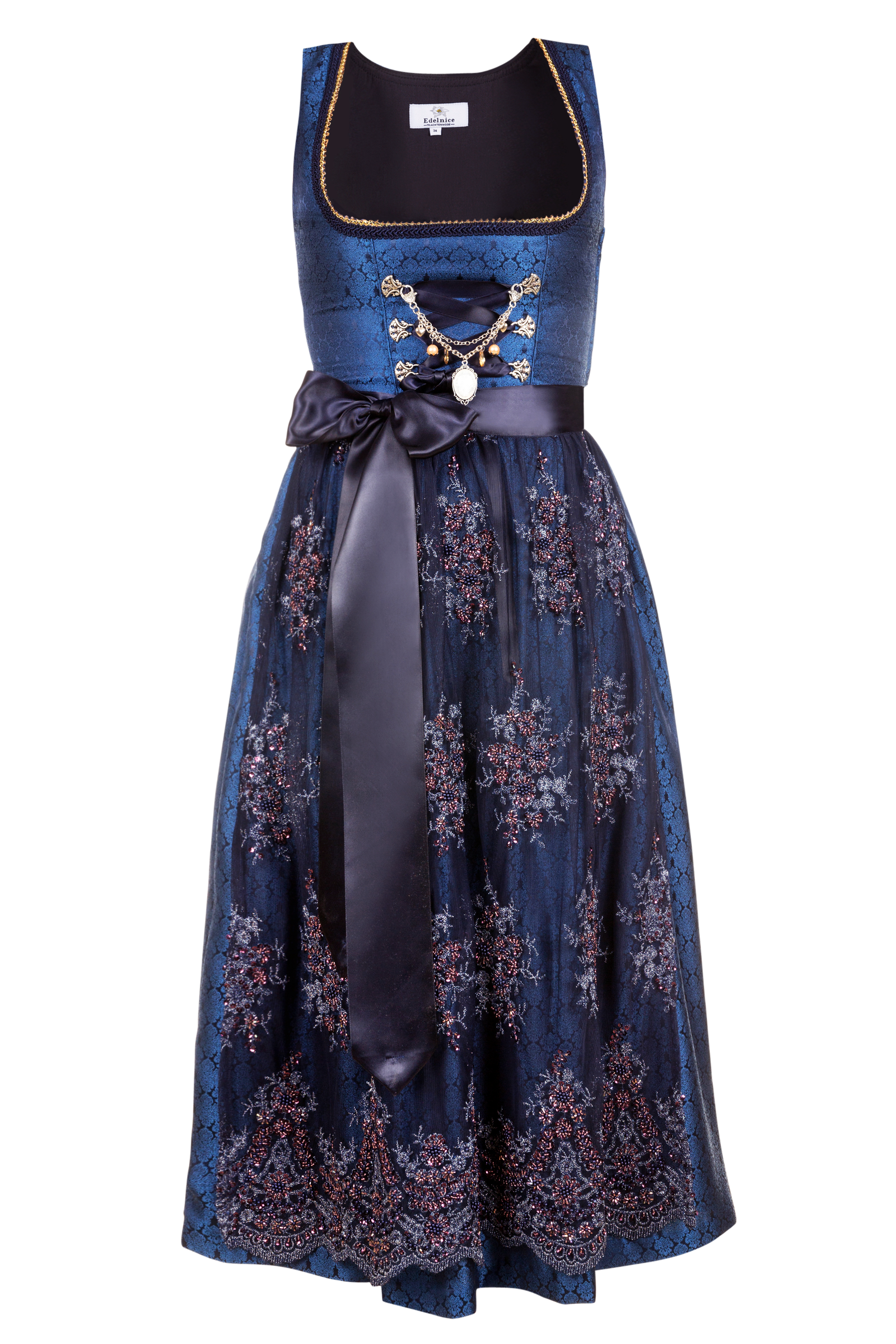 Edelnice Dirndl langes Dirndl Josepha aus edlem Jacquard #5