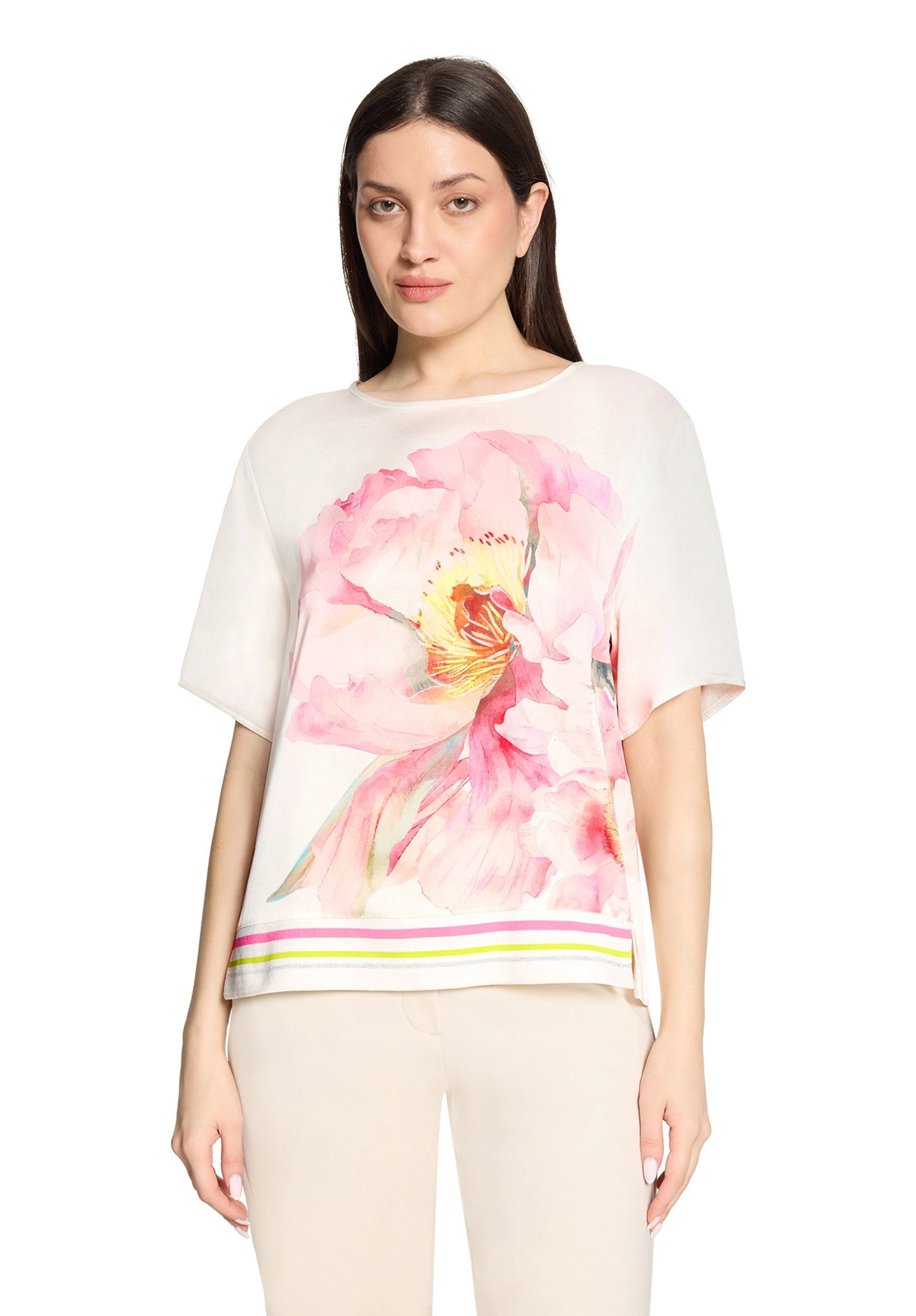 Betty Barclay |  Betty Barclay Druckbluse  | 38 | patch cream/rosé