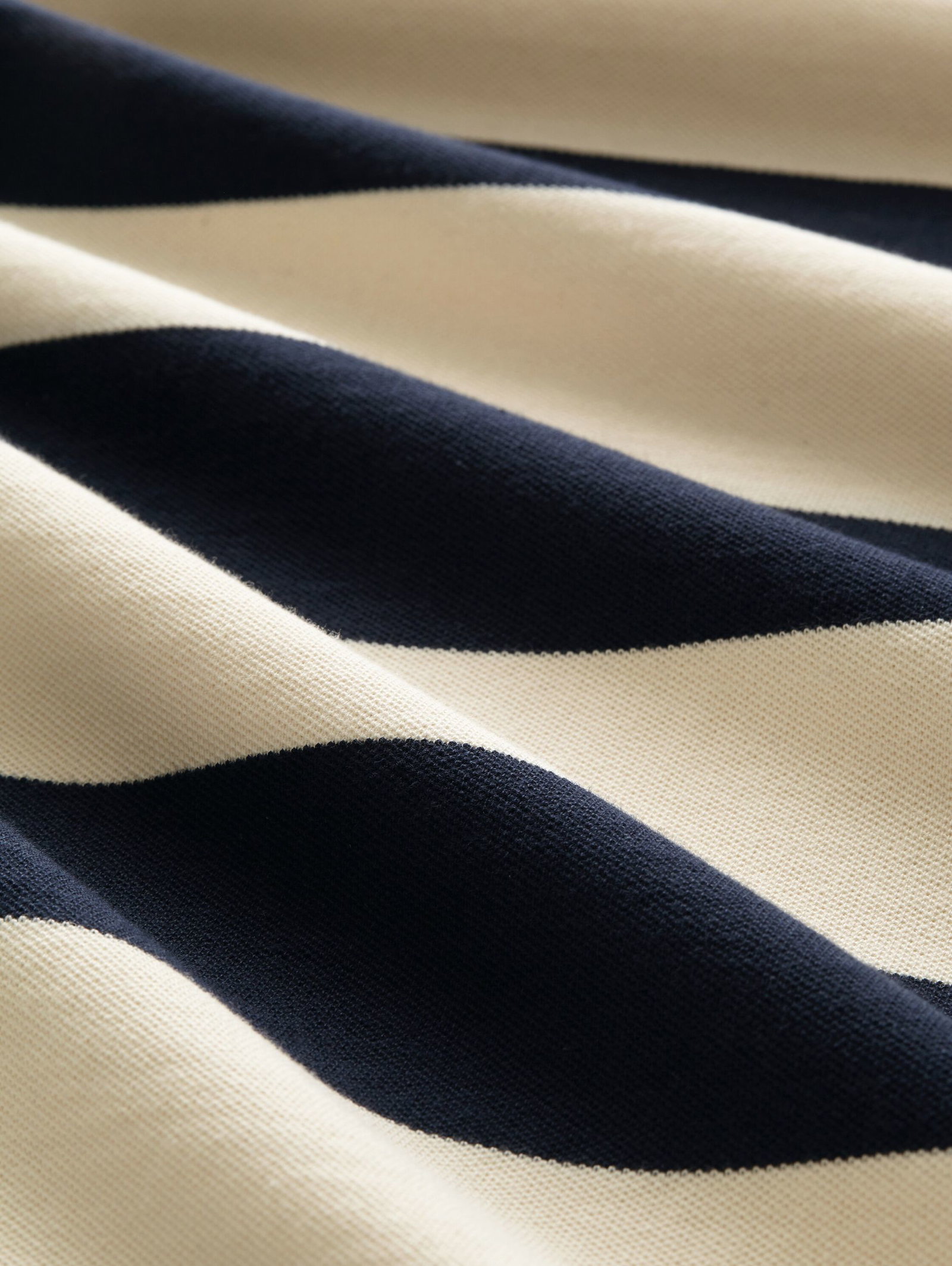 Tom Tailor |  Tom Tailor Poloshirt  | M | navy cream yarn dye stripe