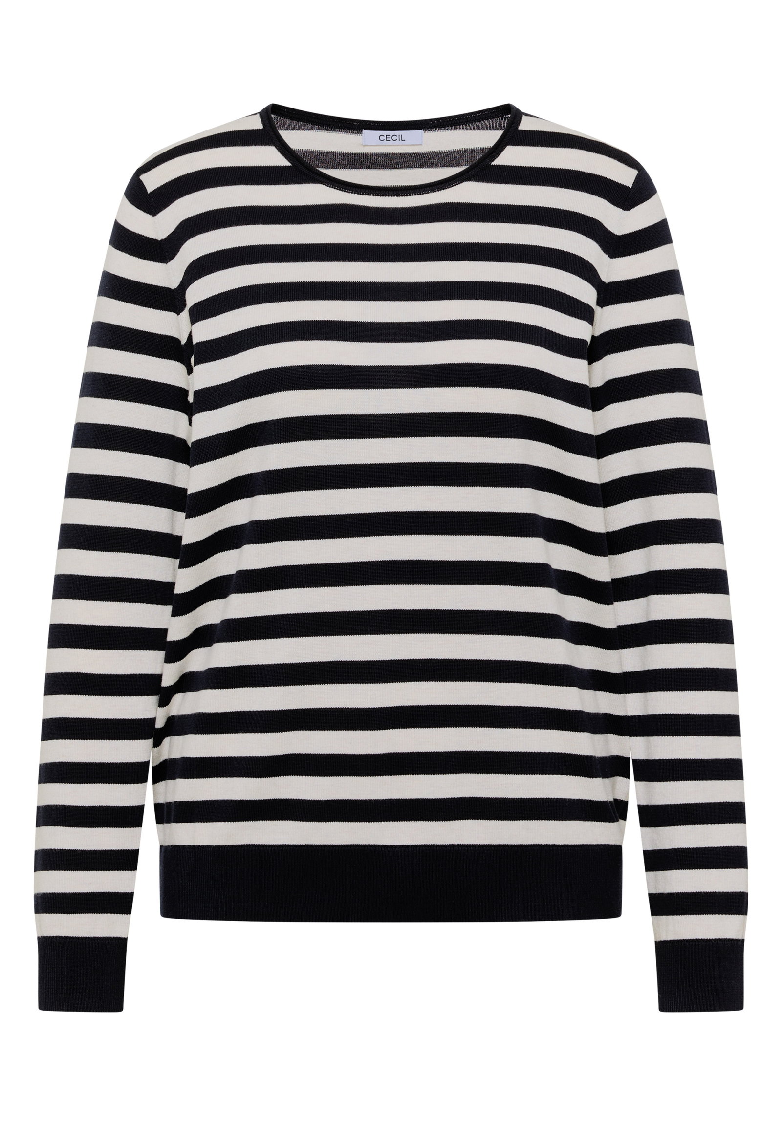 TOS_Striped Roundneck, urban dark blue #1