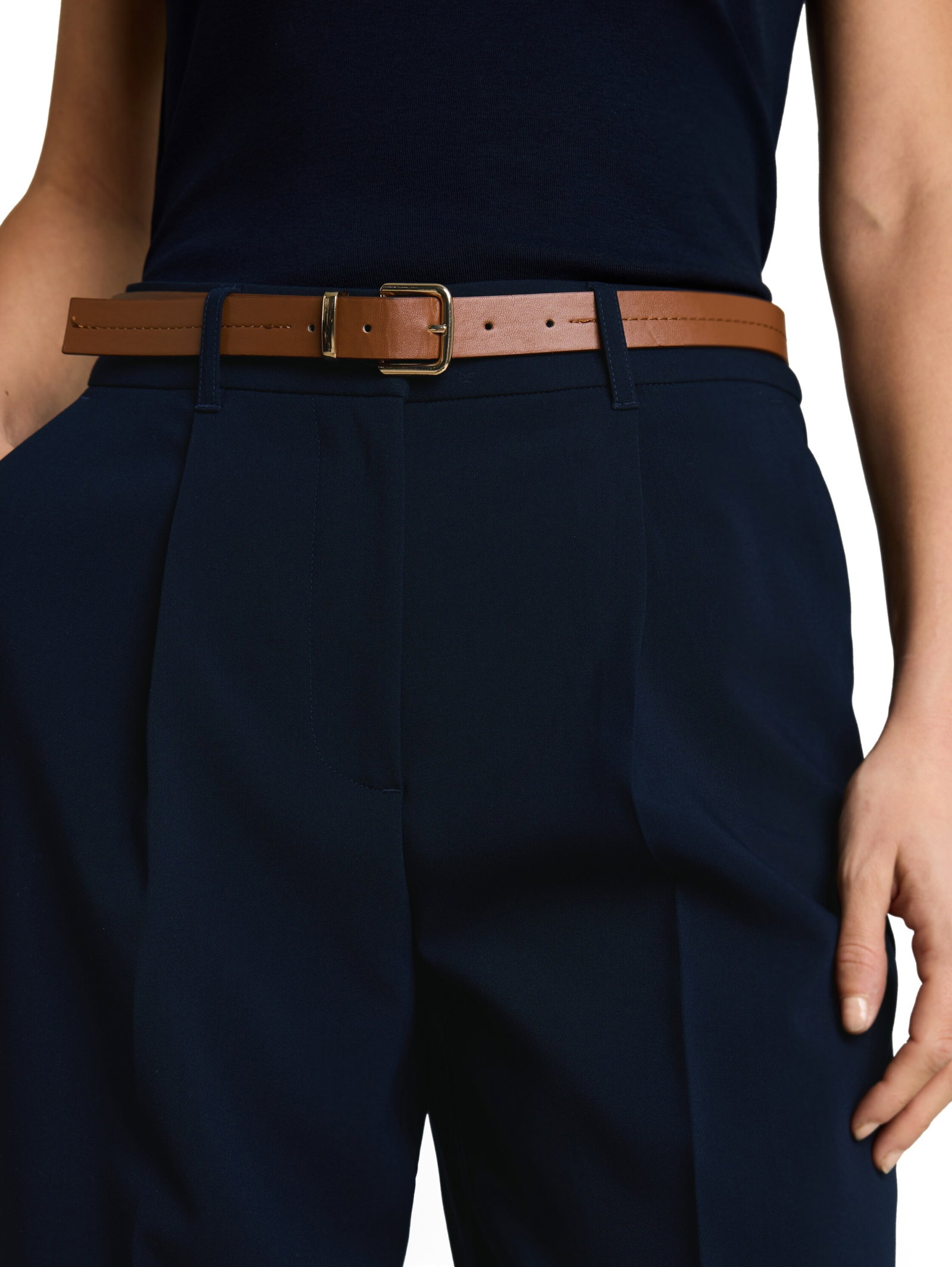 tailored loose fit pants, sky captain blue #5