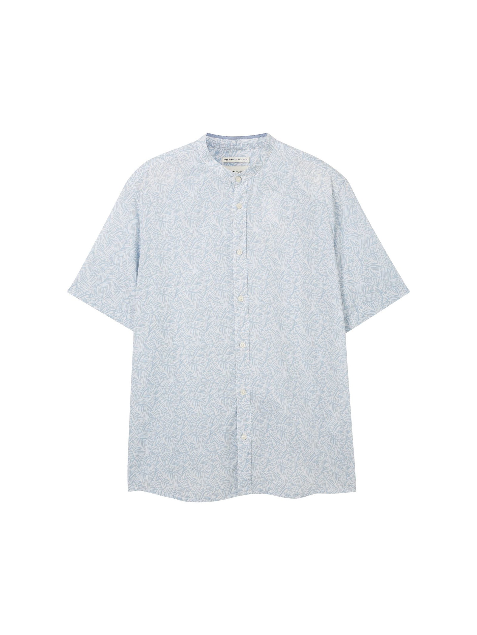 Tom Tailor |  Tom Tailor Hemd Regular Fit  | XL | windsurf blue wavy leaf design