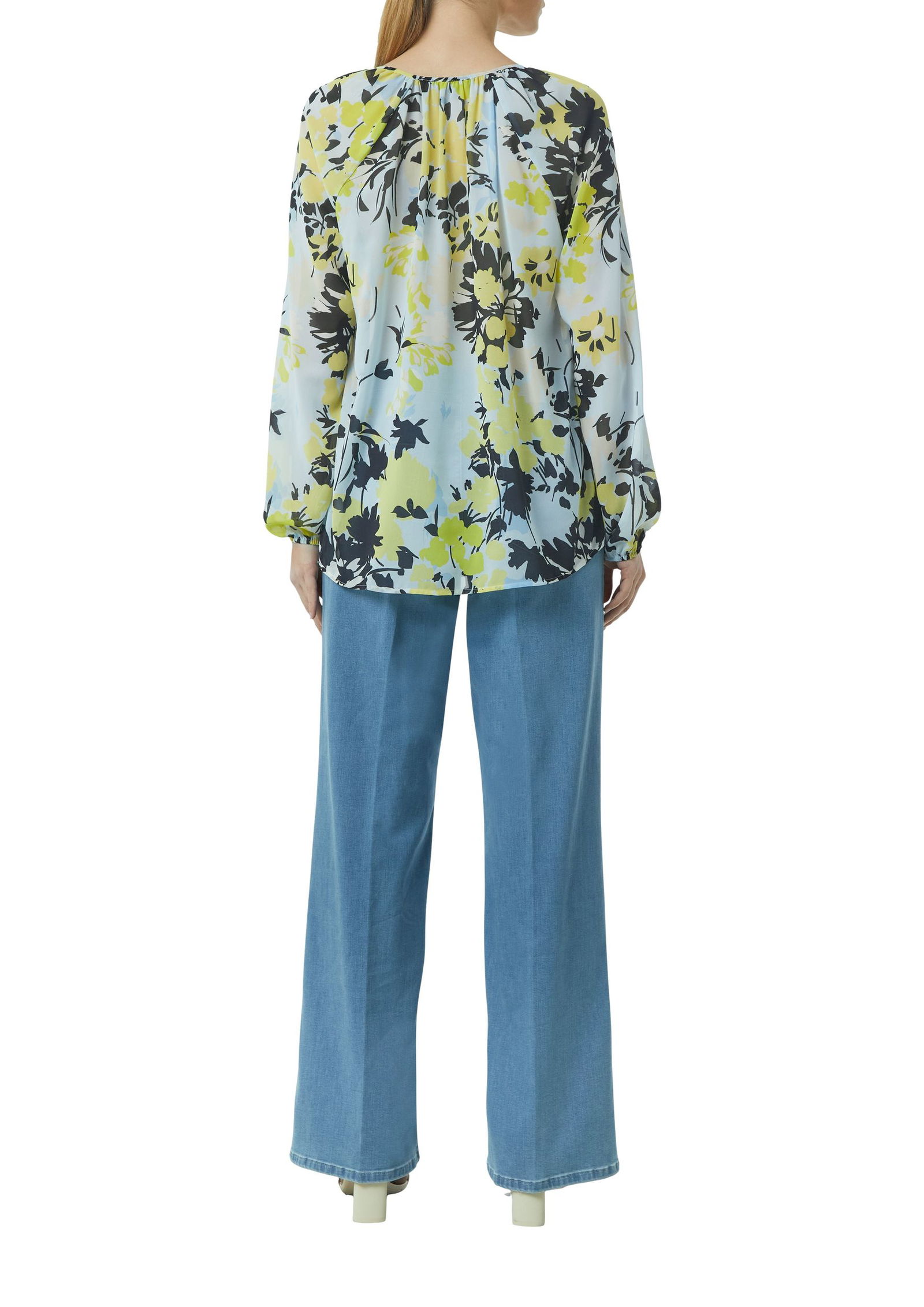 fe5fddf3b39e75d090da3aebaa131376 Comma |  Comma Druckbluse  | 36 | blau|mehrfarbig