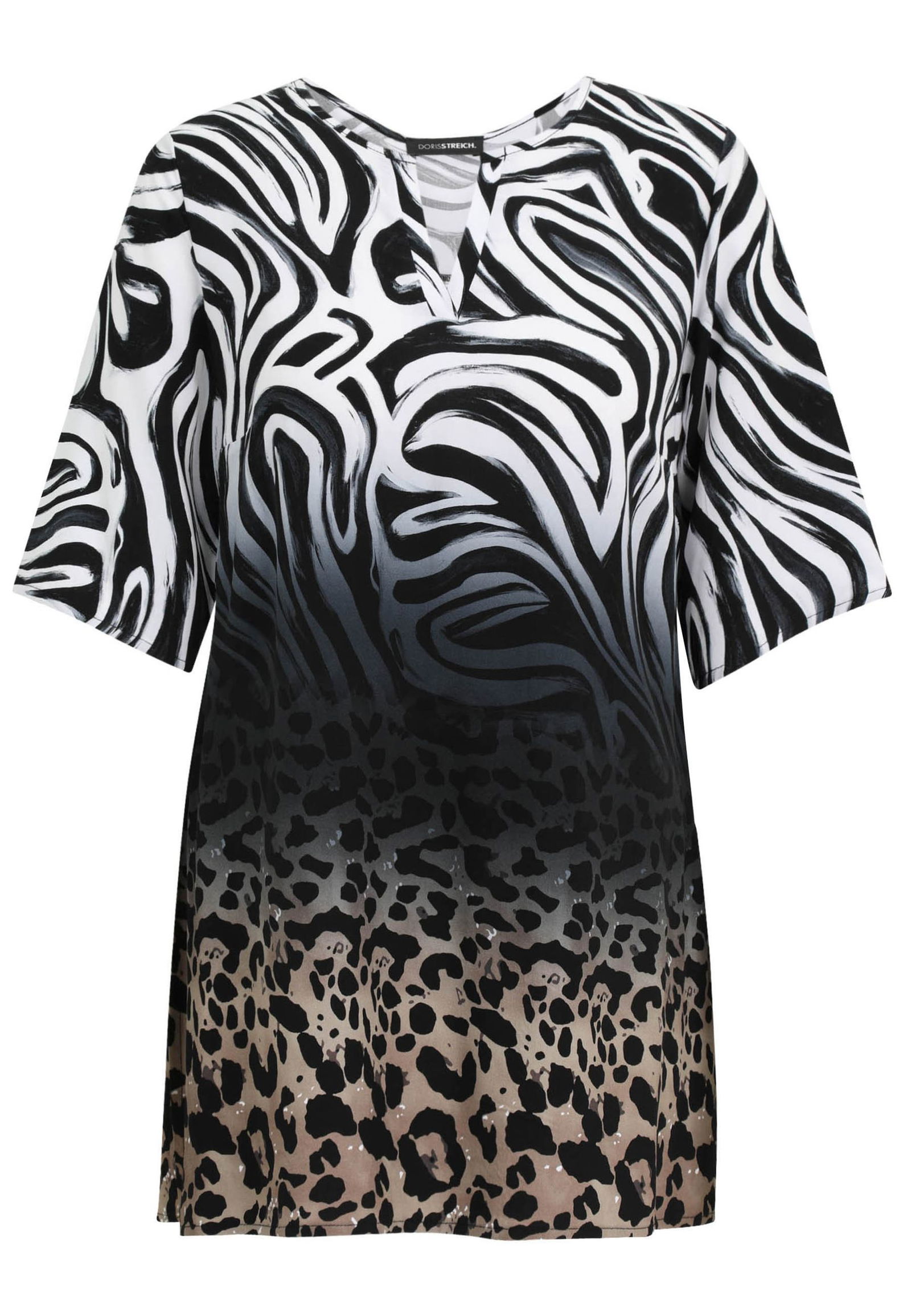 Doris Streich |  Doris Streich Druckbluse  | 46 | bast